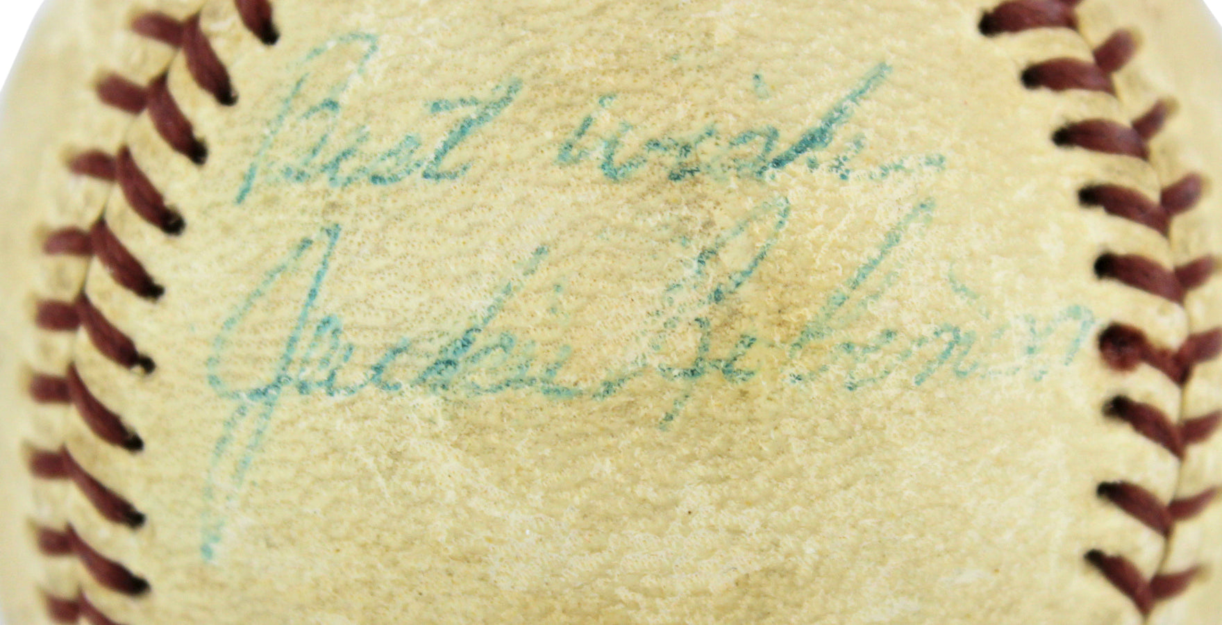 Dodgers Jackie Robinson "Best Wishes" Authentic Signed NL Baseball JSA #Z61822