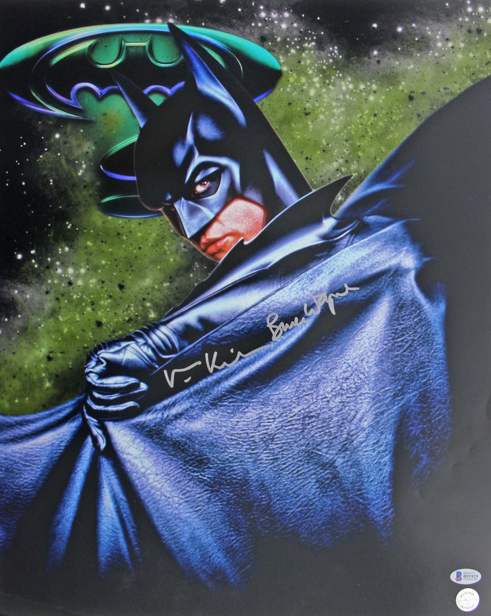 Val Kilmer Batman Forever "Bruce Wayne" Authentic Signed 16x20 Photo BAS #B91925