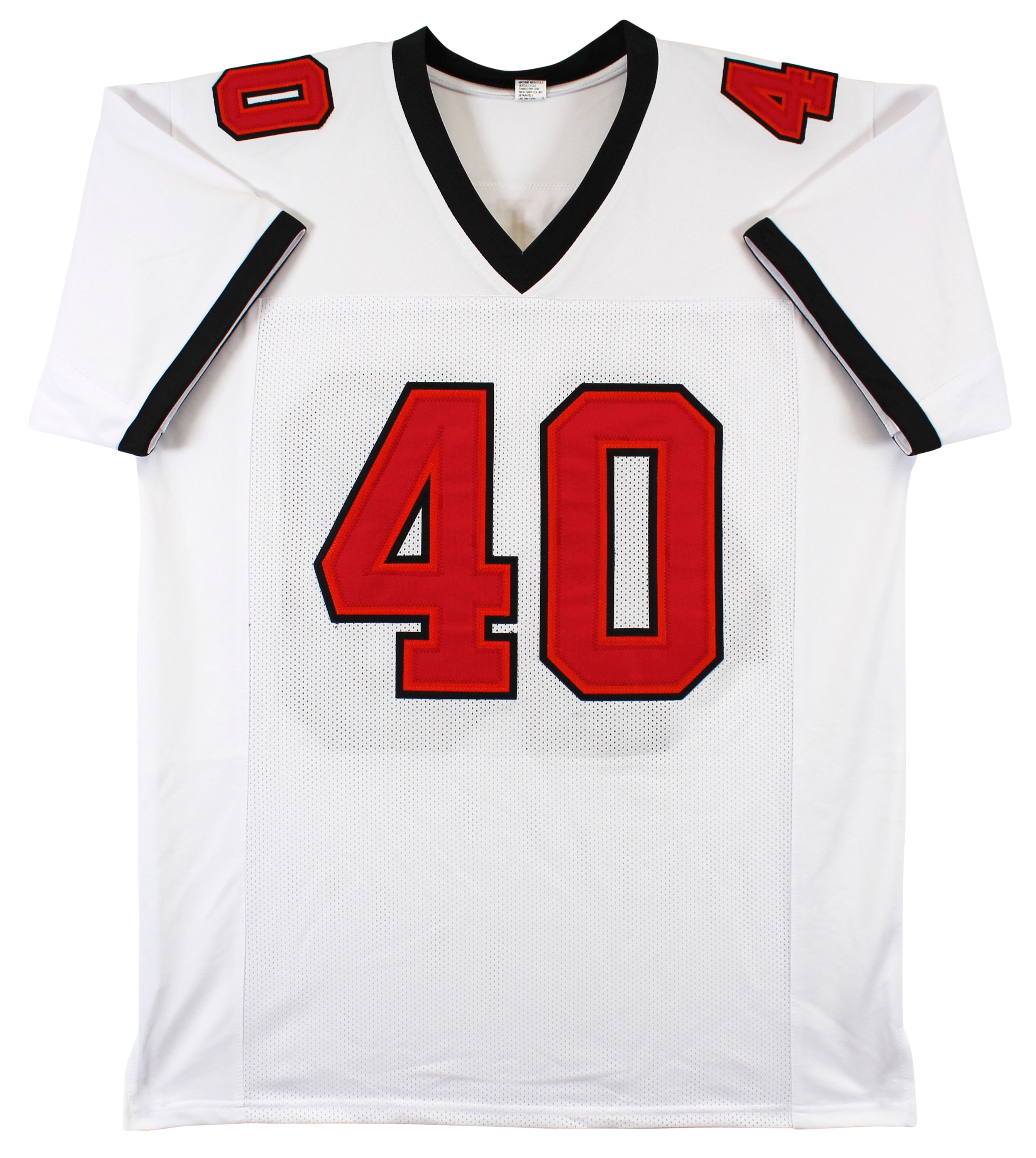 Mike Alstott "A-Train" Authentic Signed White Pro Style Jersey BAS Witnessed