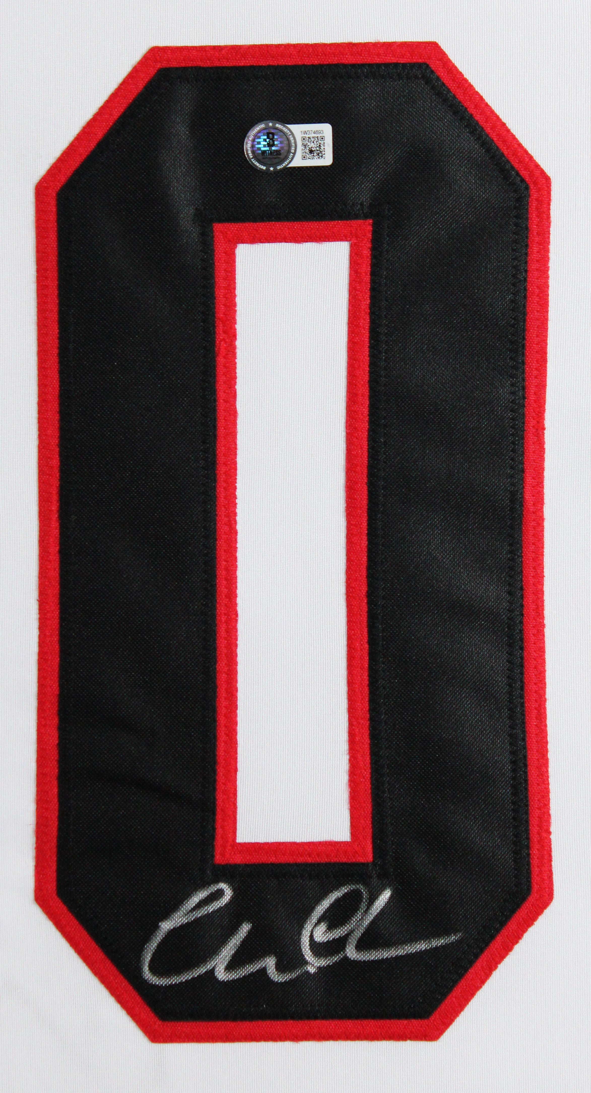 Chevy Chase Christmas Vacation Signed White Santa Clark Framed Jersey BAS Wit 2