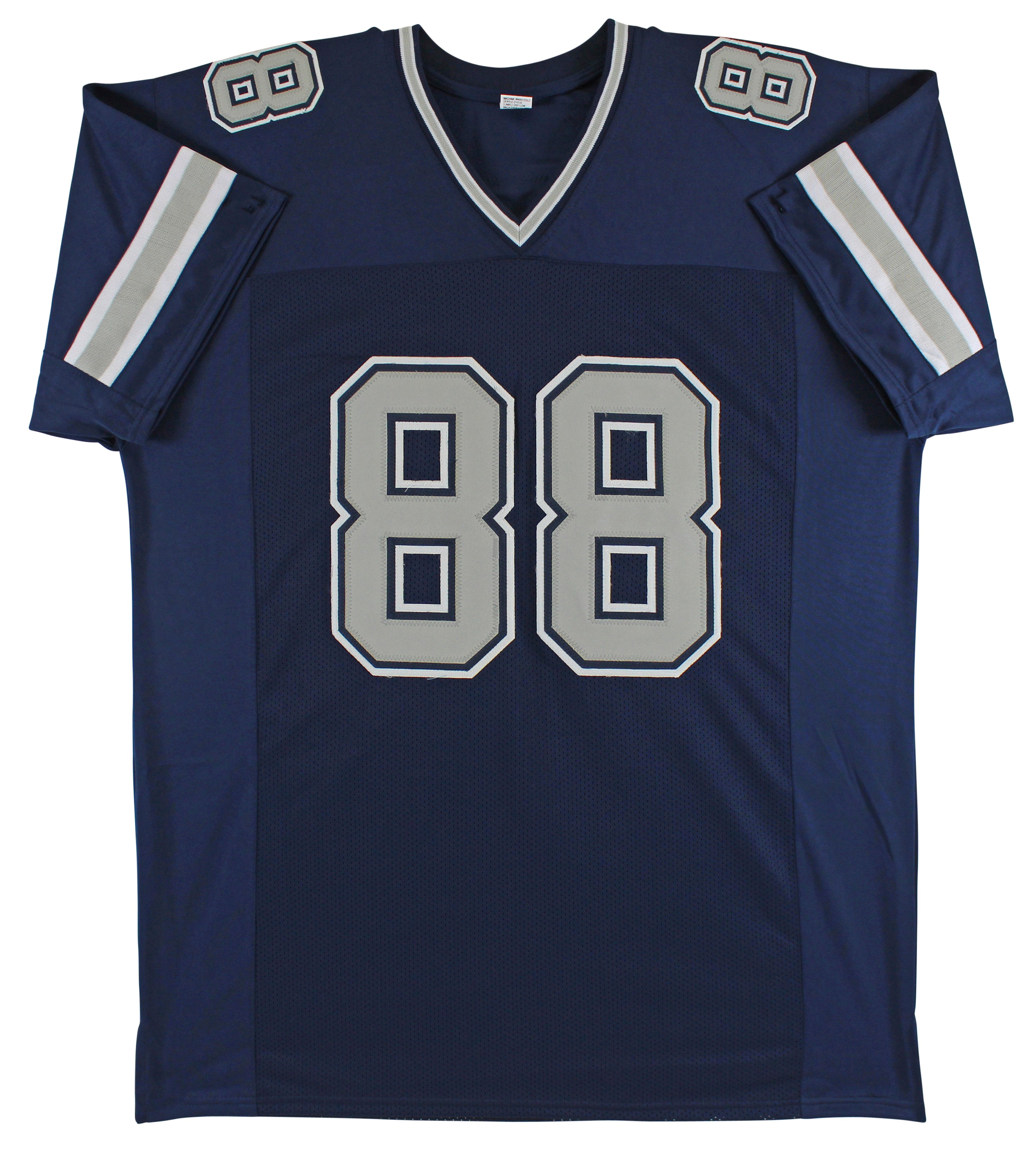 Cowboys Michael Irvin Signed Navy Blue Pro Style Jersey w/ Grey #s BAS Witnessed