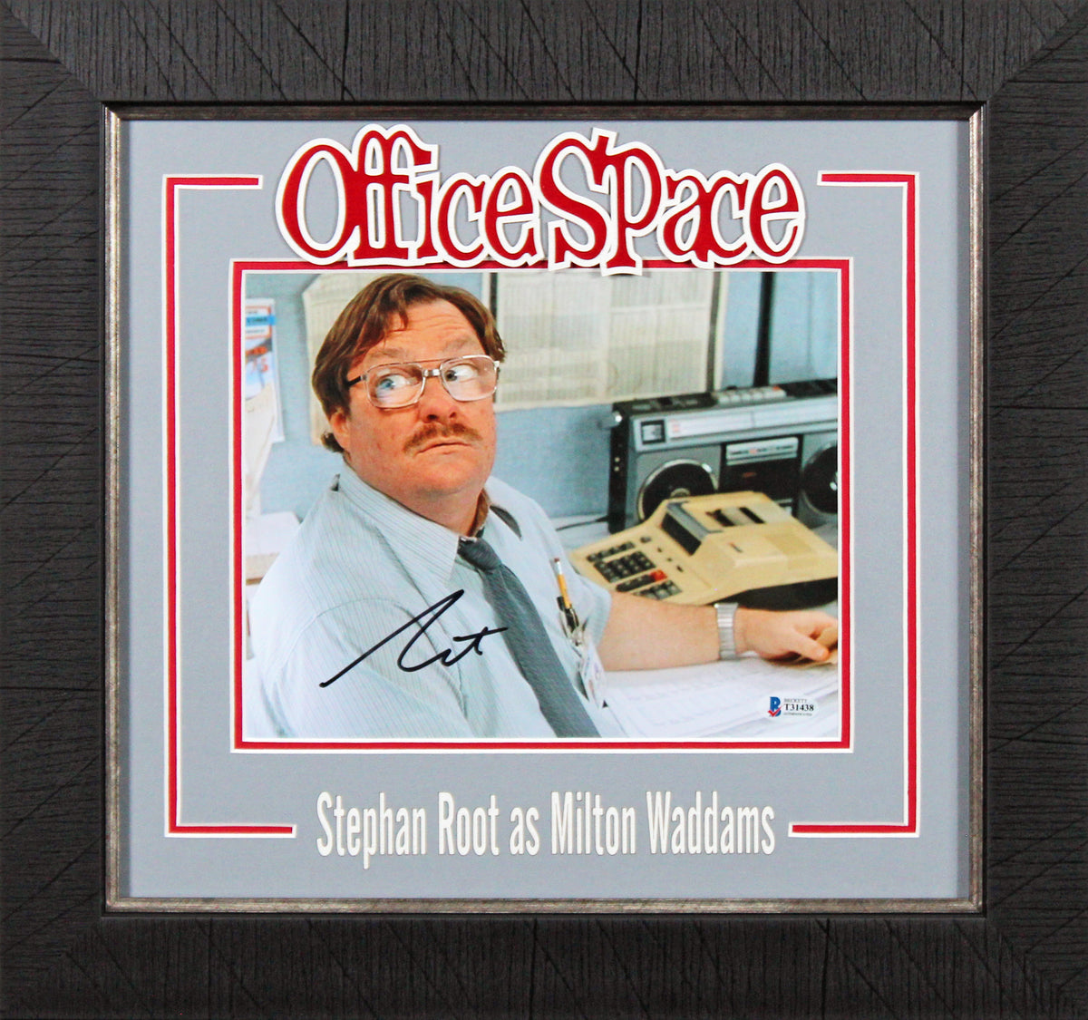 Stephen Root Office Space Authentic Signed 8x10 Framed Photo BAS #T31438