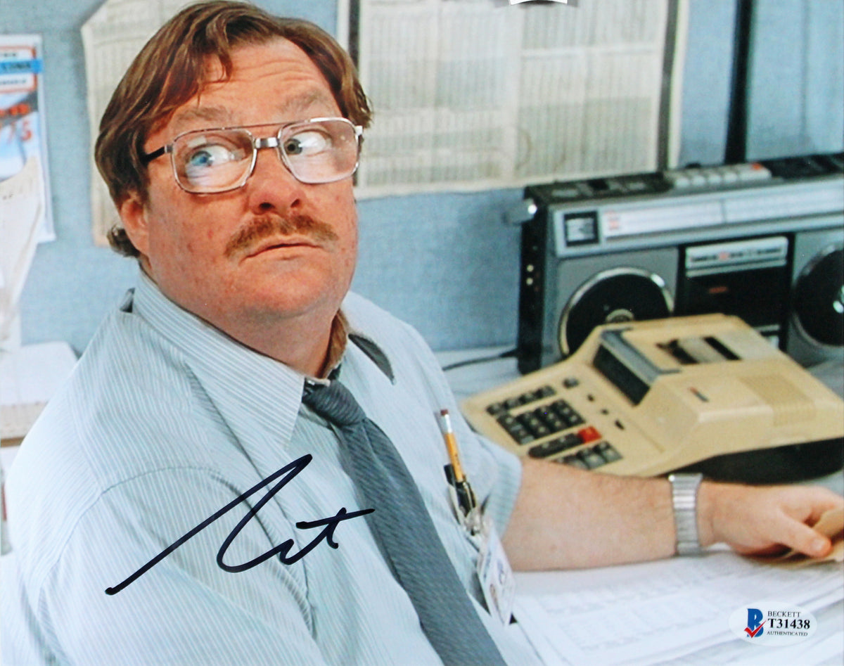 Stephen Root Office Space Authentic Signed 8x10 Framed Photo BAS #T31438