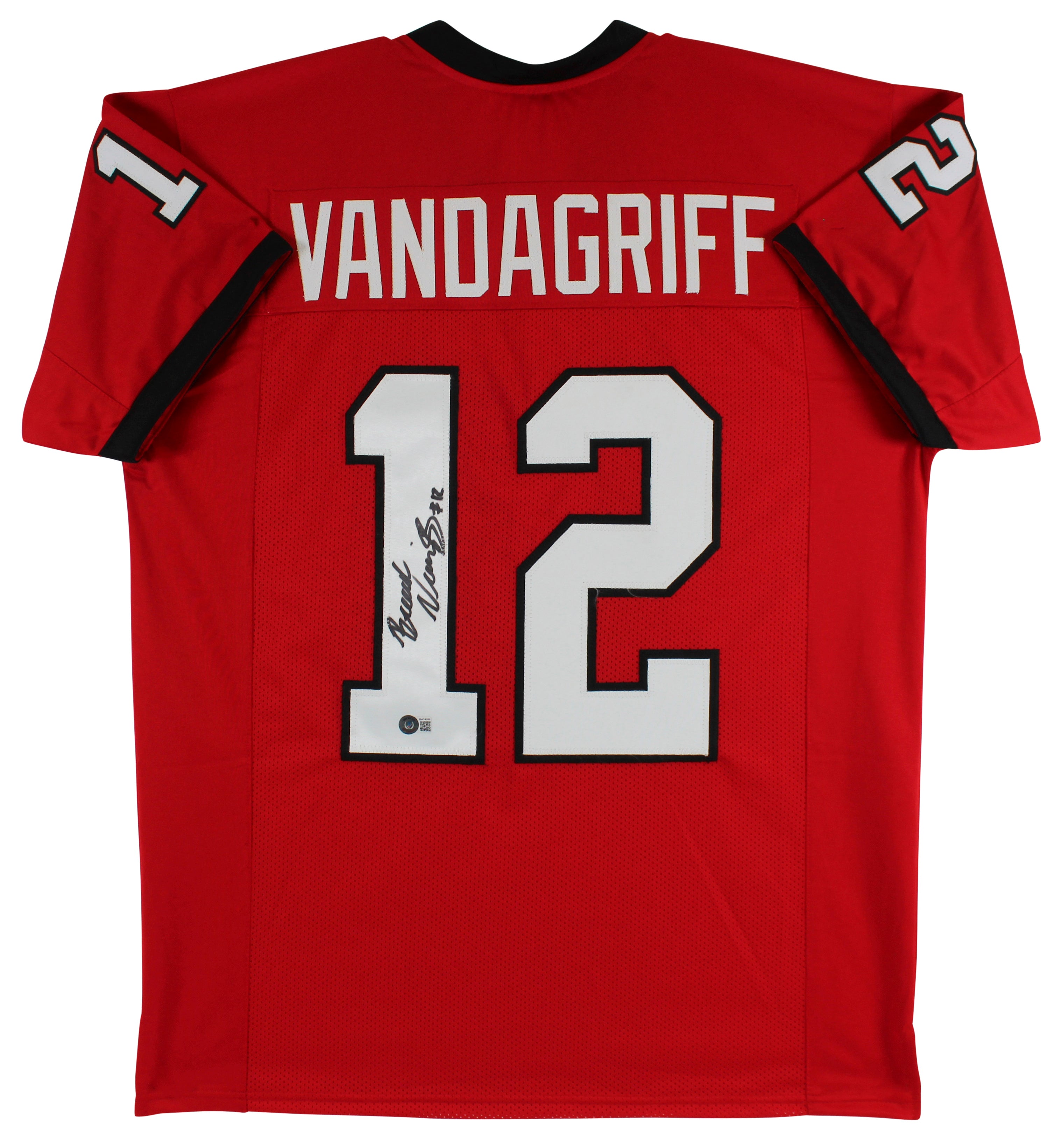 Georgia Brock Vandagriff Authentic Signed Red Pro Style Jersey Autographed BAS