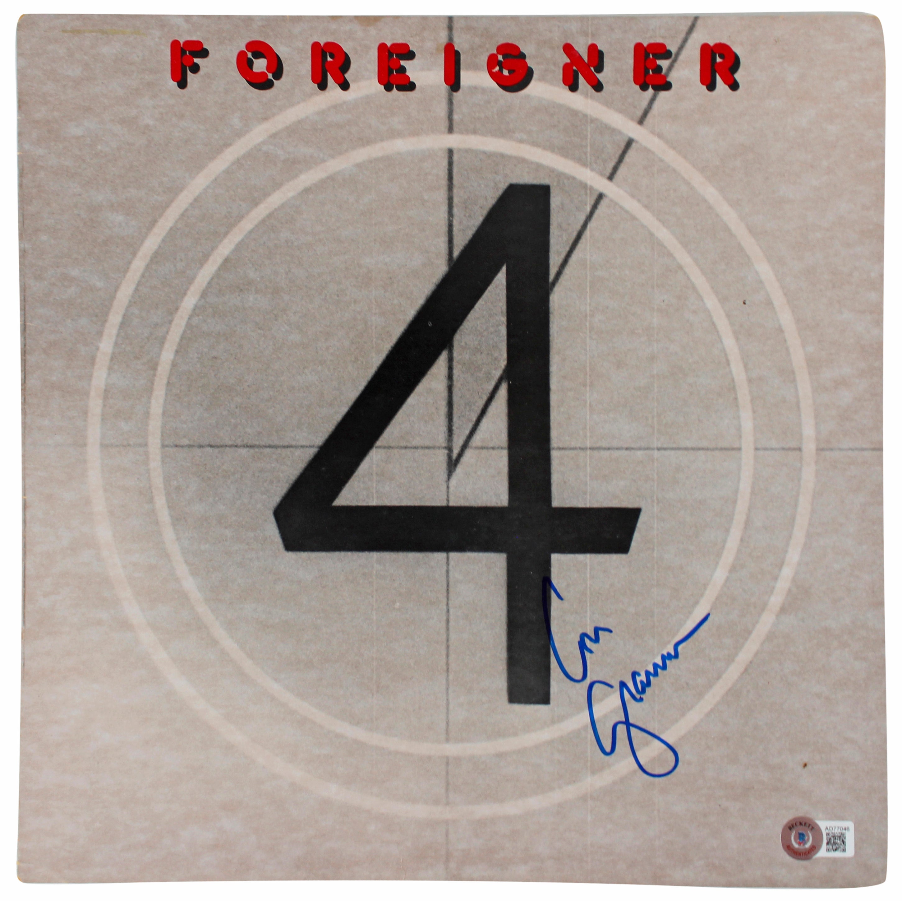 Lou Gramm Foreigner Authentic Signed 4 Album Cover Autographed BAS #AD77046
