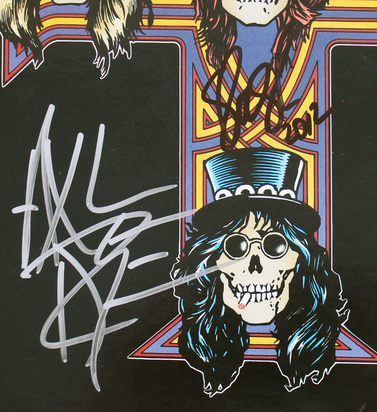 Axl Rose & Slash Guns N' Roses Authentic Signed Album Cover BAS #AB77926