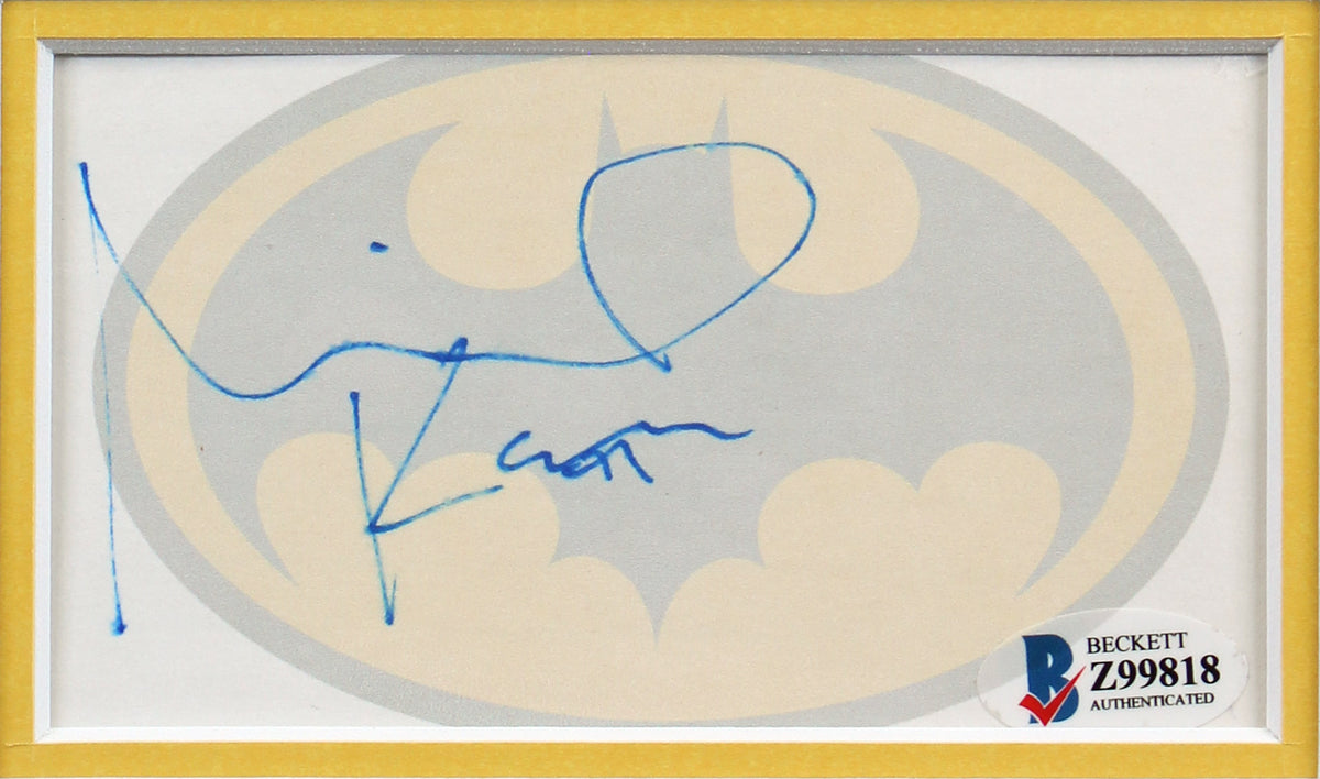 Michael Keaton Batman Authentic Signed & Framed 3x5 Index Card BAS
