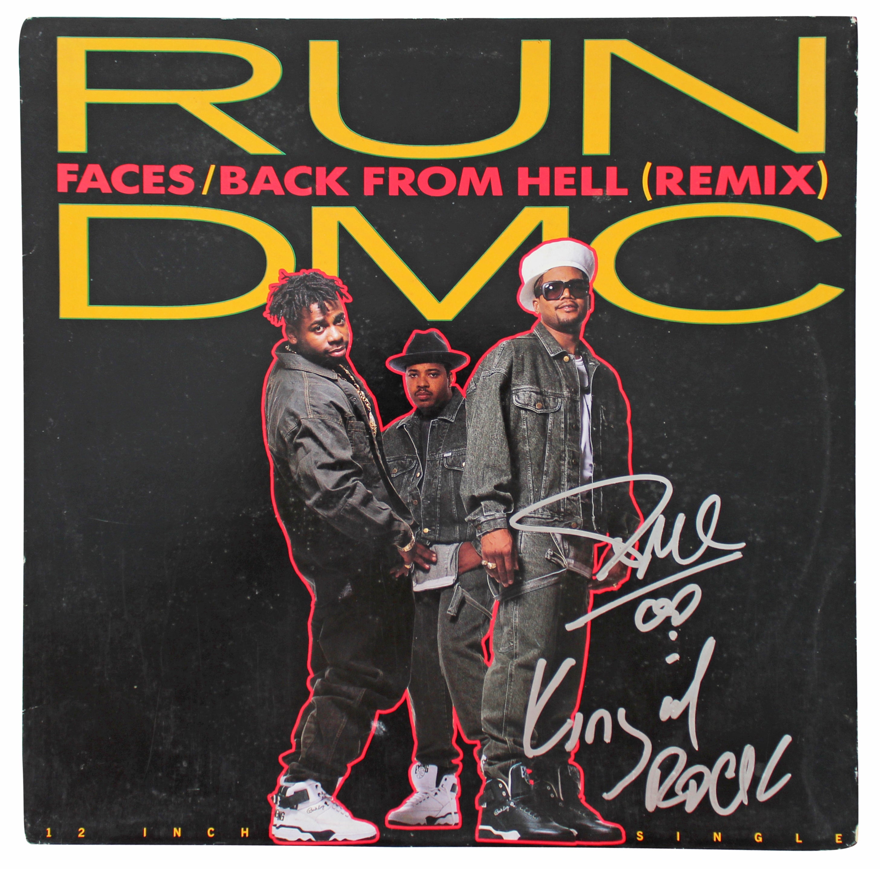 Darryl McDaniels Run DMC Signed Back From Hell Album Cover BAS #BH022954