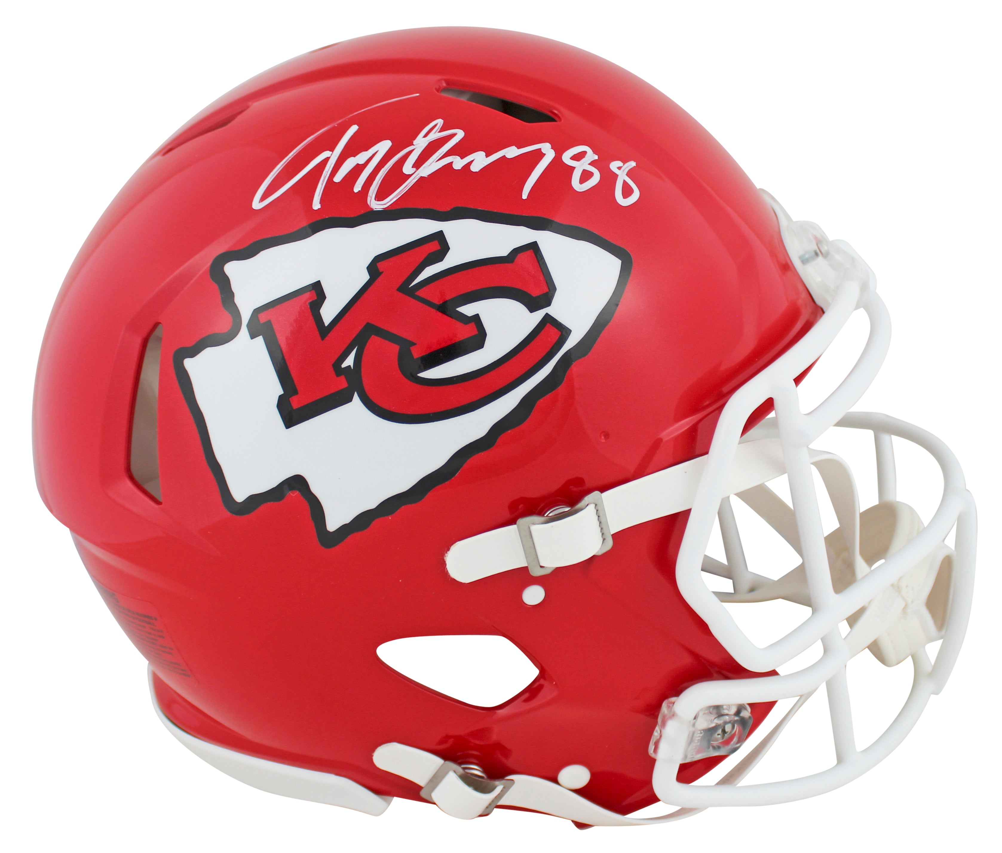Chiefs Tony Gonzalez Signed F/S Speed Proline Helmet W/ Case w/ White Sig BAS W