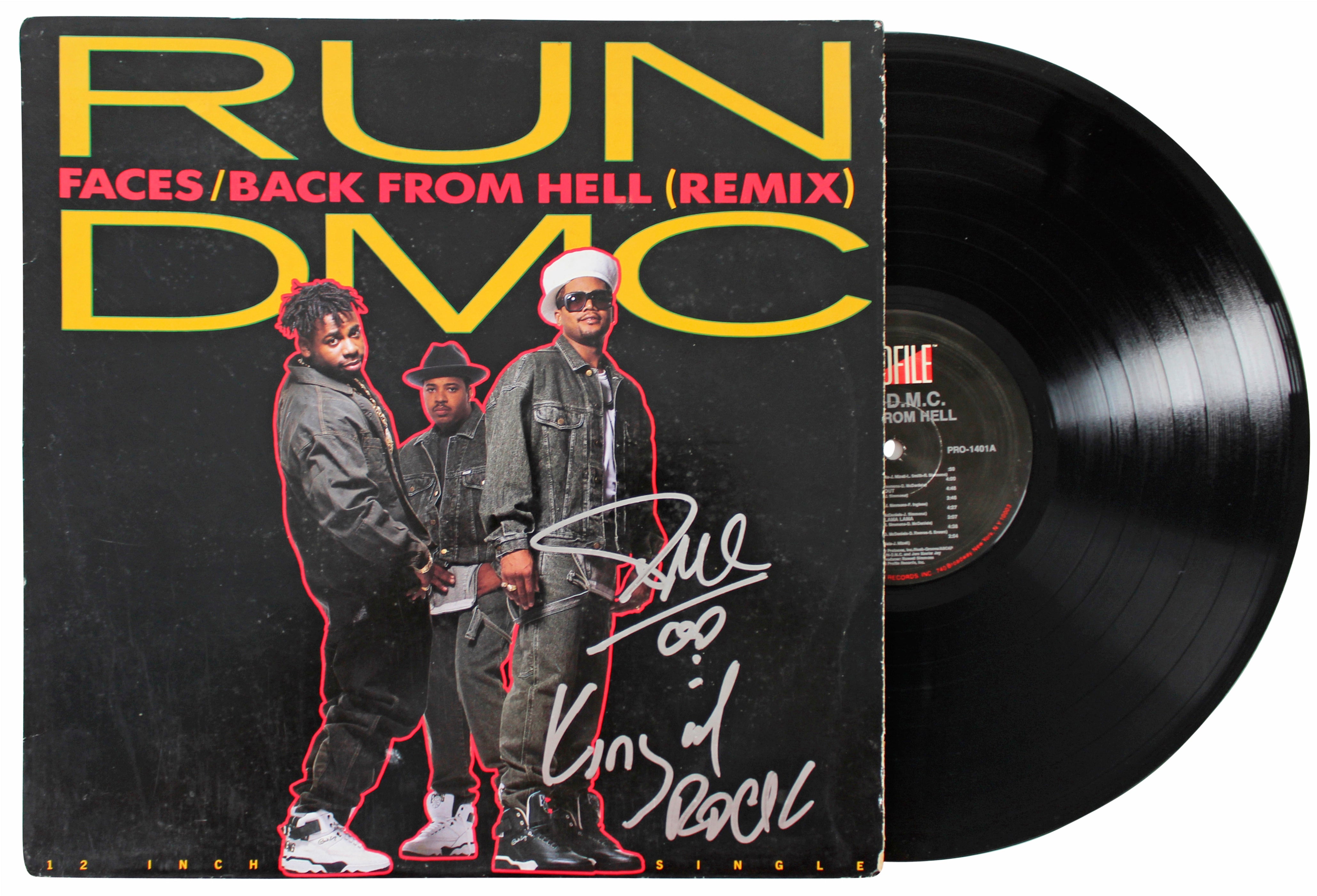 Darryl McDaniels Run DMC Signed Back From Hell Album Cover BAS #BH022954