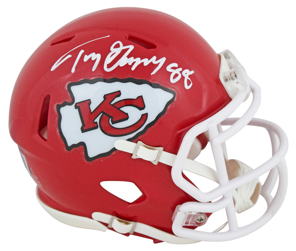 Chiefs Tony Gonzalez Authentic Signed Speed Mini Helmet W/ Case BAS Witnessed