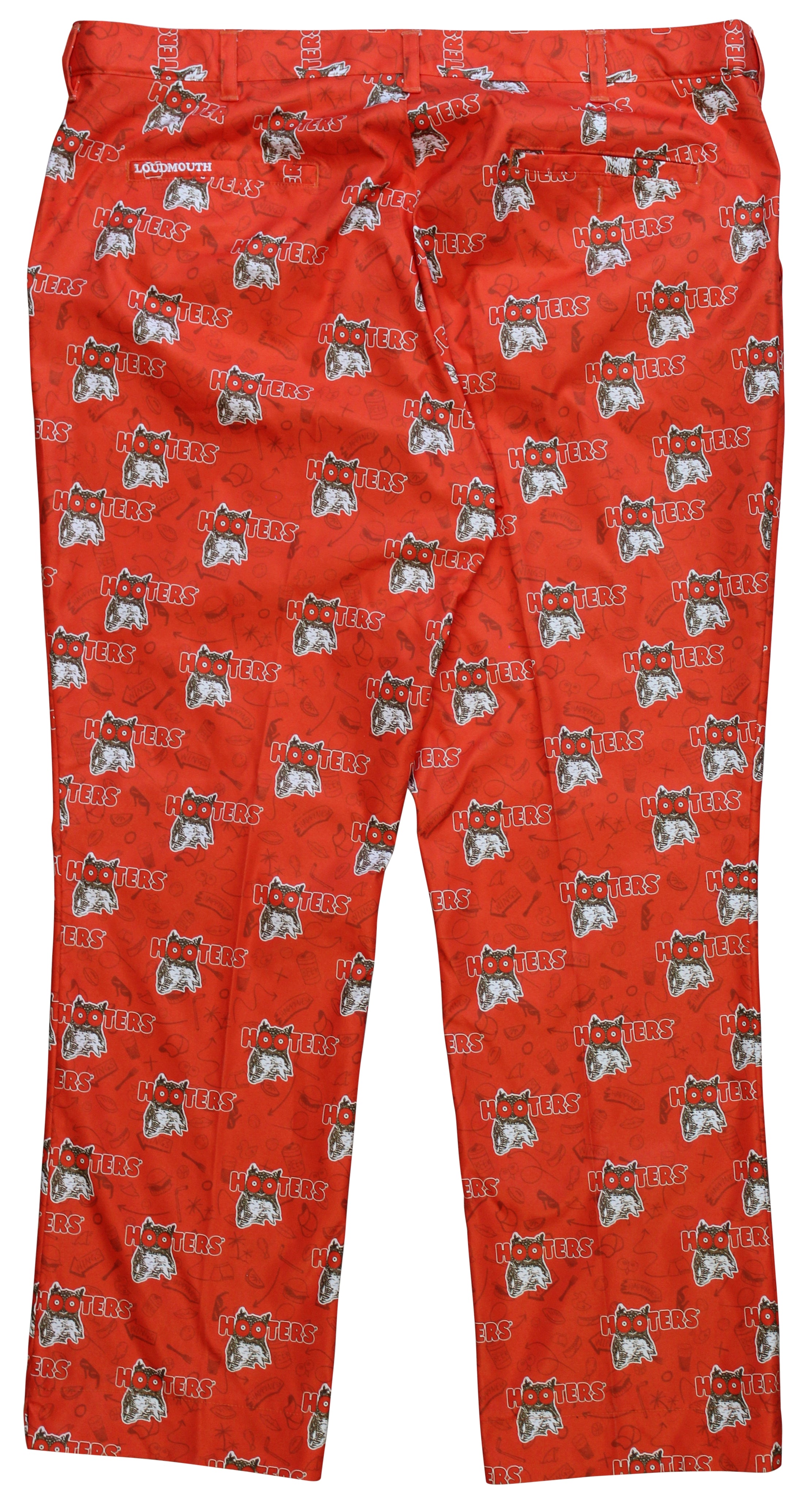 John Daly Signed Match Worn & Photo Matched Orange Hooters Pants BAS #BH00374