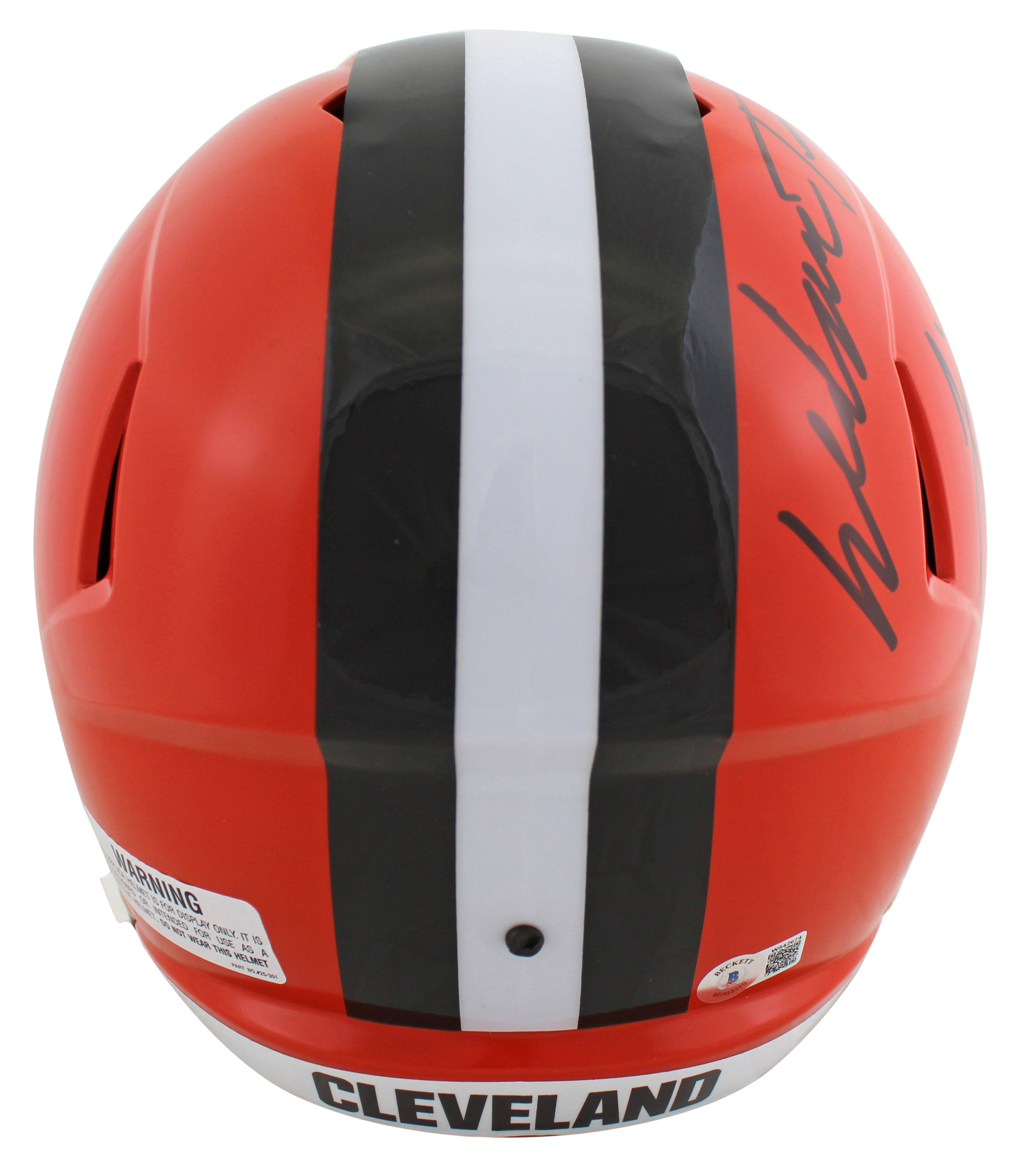 Browns Jeremiah Owusu-Koramoah "WTTDP" Signed Full Size Speed Rep Helmet BAS Wit