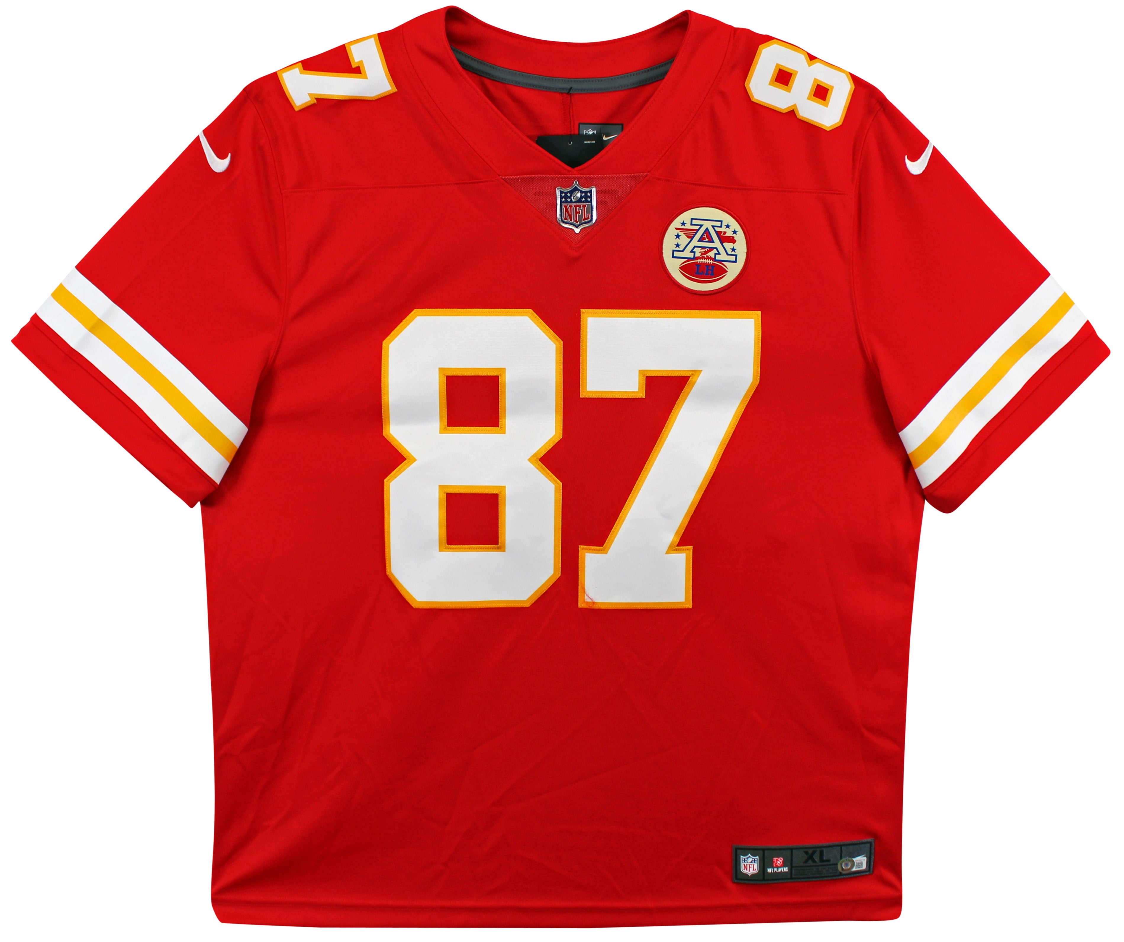 Chiefs Travis Kelce Authentic Signed Red Nike Limited Jersey BAS Wit #WY59718