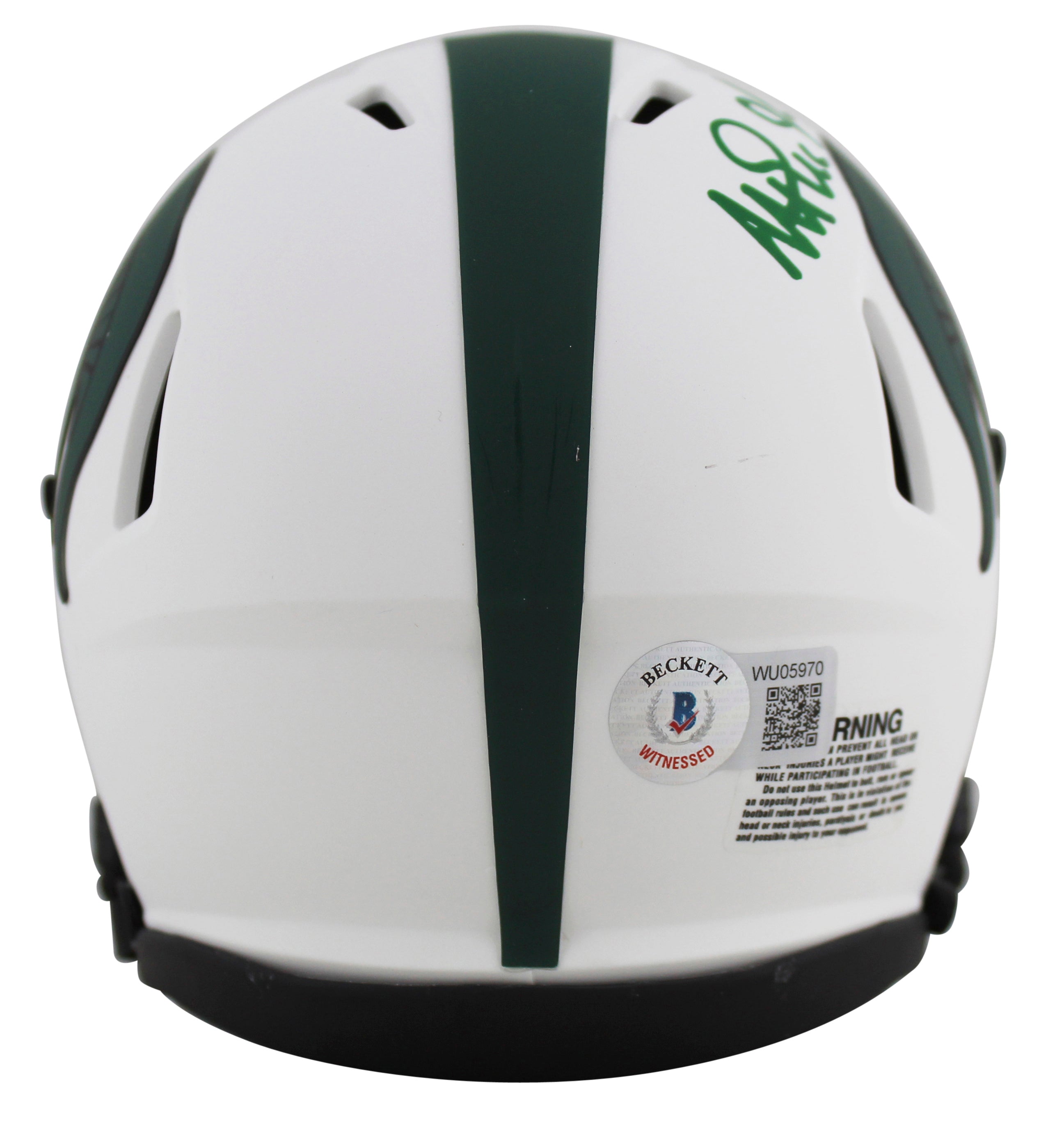 Michigan State Magic Johnson Signed Lunar Speed Mini Helmet BAS Witnessed