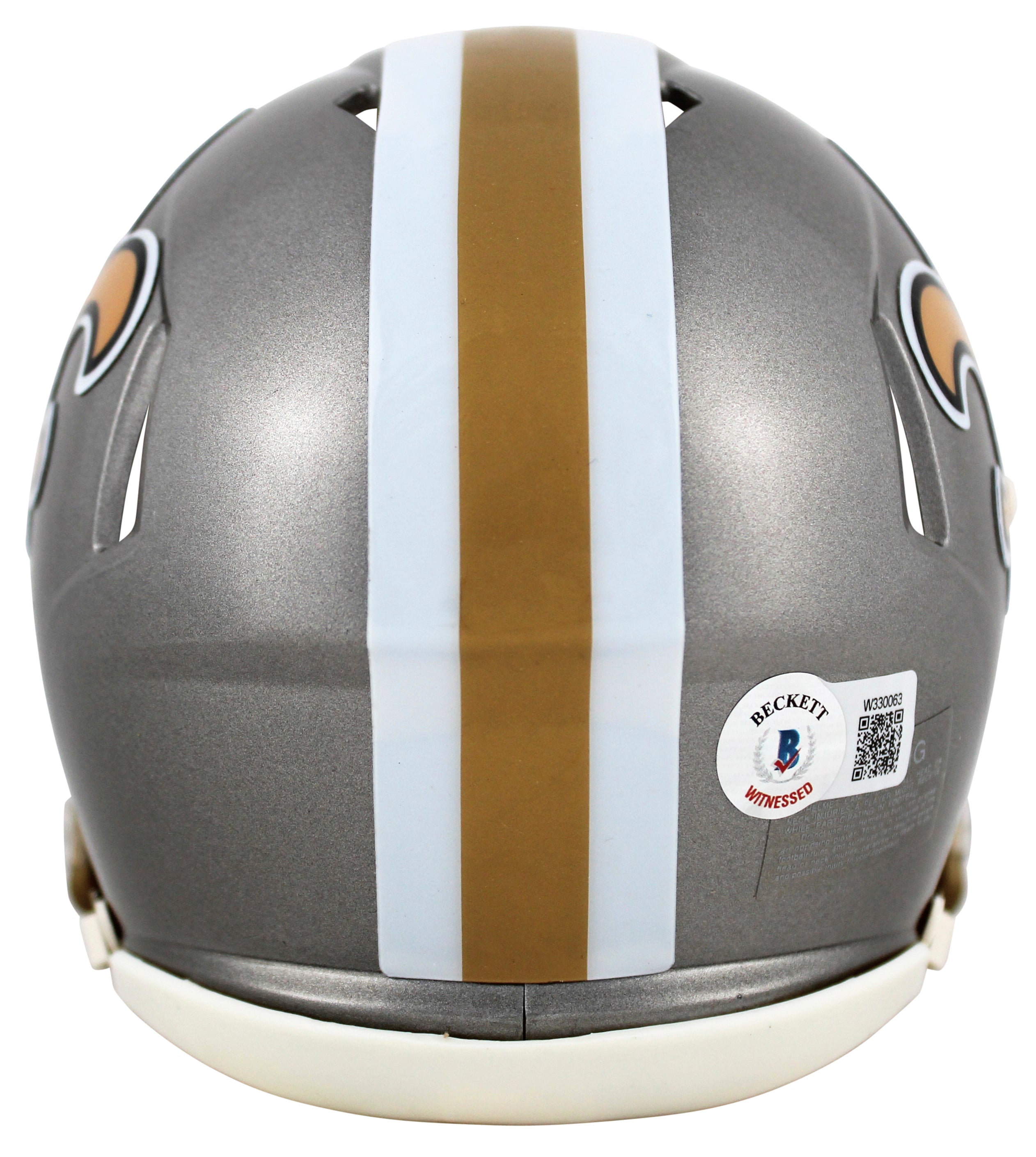 Saints Derek Carr Authentic Signed Flash Speed Mini Helmet BAS Witnessed