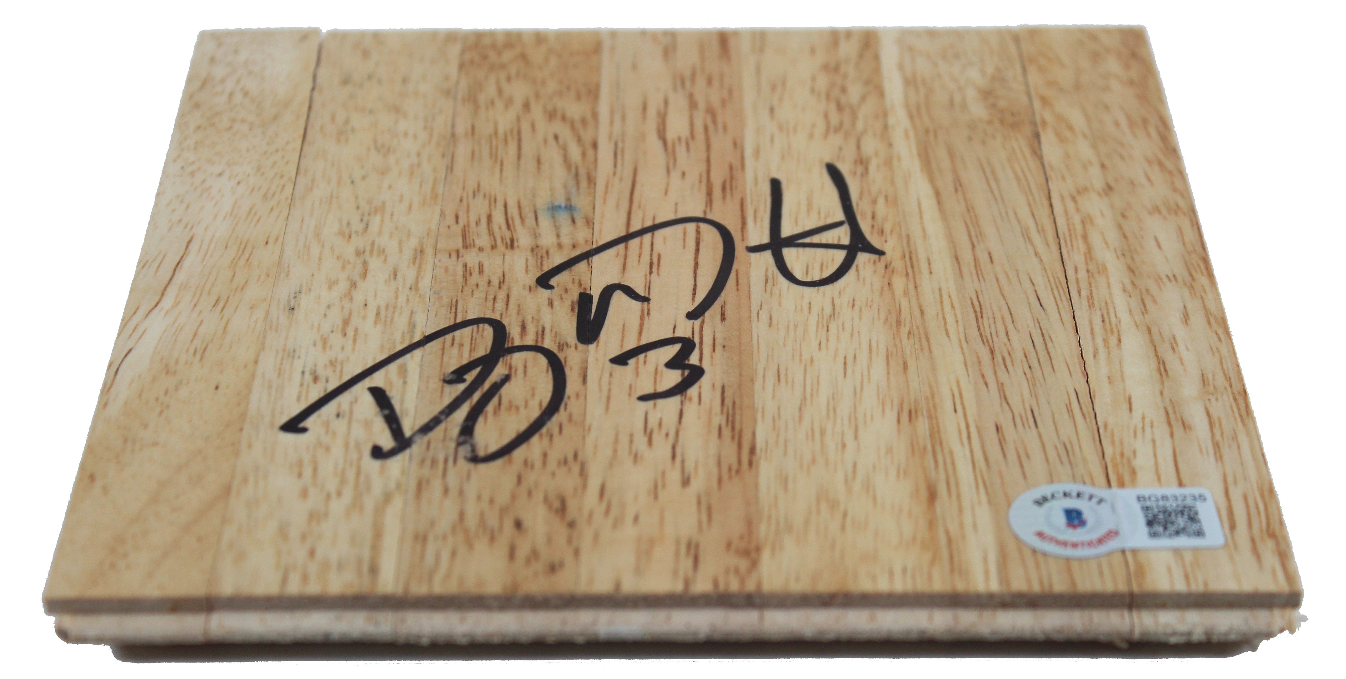 Spurs Doug McDermott Authentic Signed 6x6 Floorboard Autographed BAS #BG83235