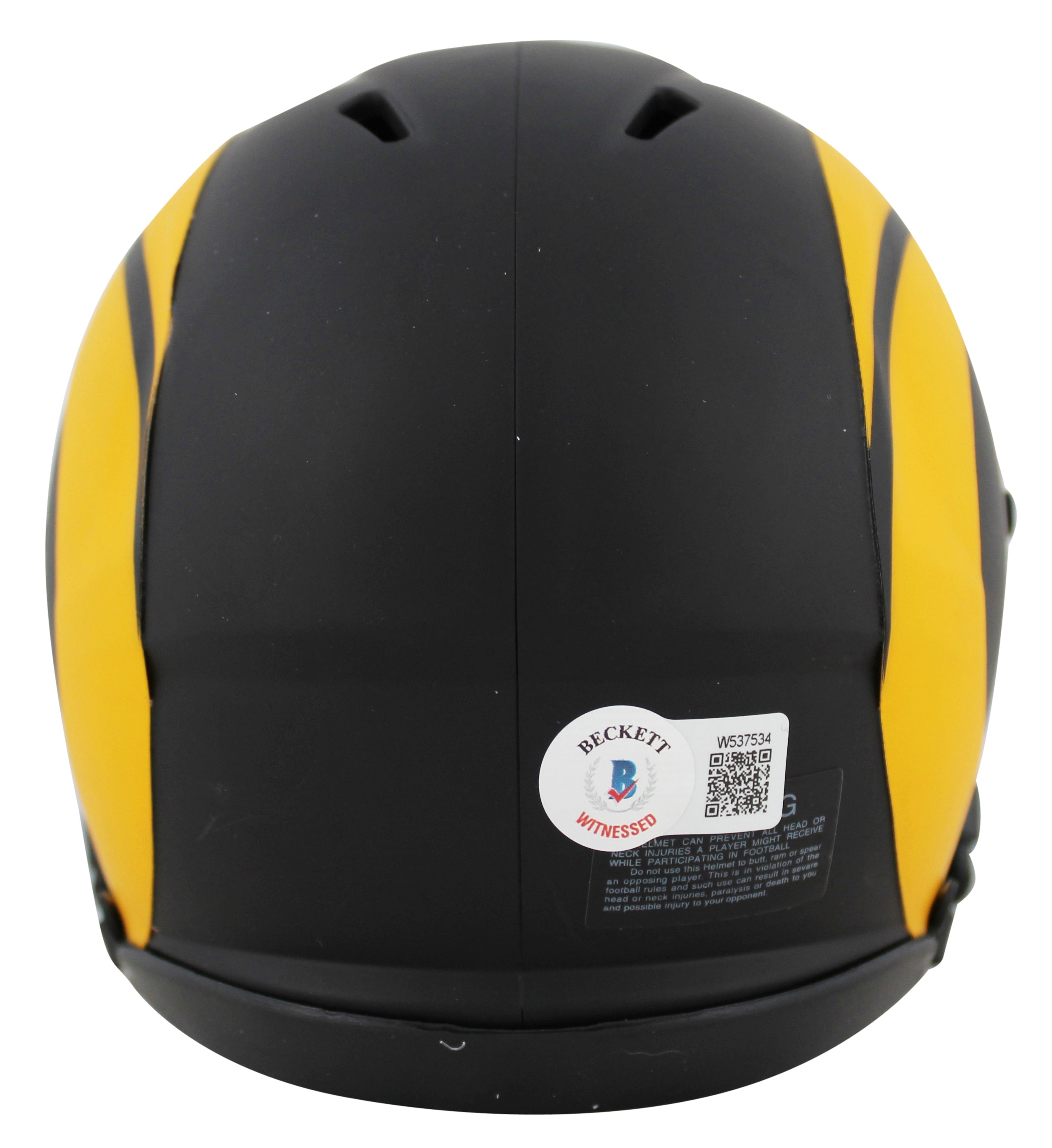 Rams Marshall Faulk Authentic Signed Eclipse Speed Mini Helmet BAS Witnessed