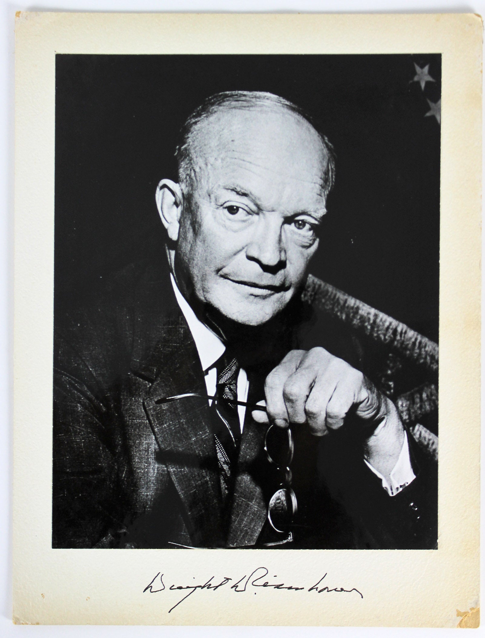 Dwight D. Eisenhower Authentic Signed 7.25x9.25 Mounted Photo BAS #A08830