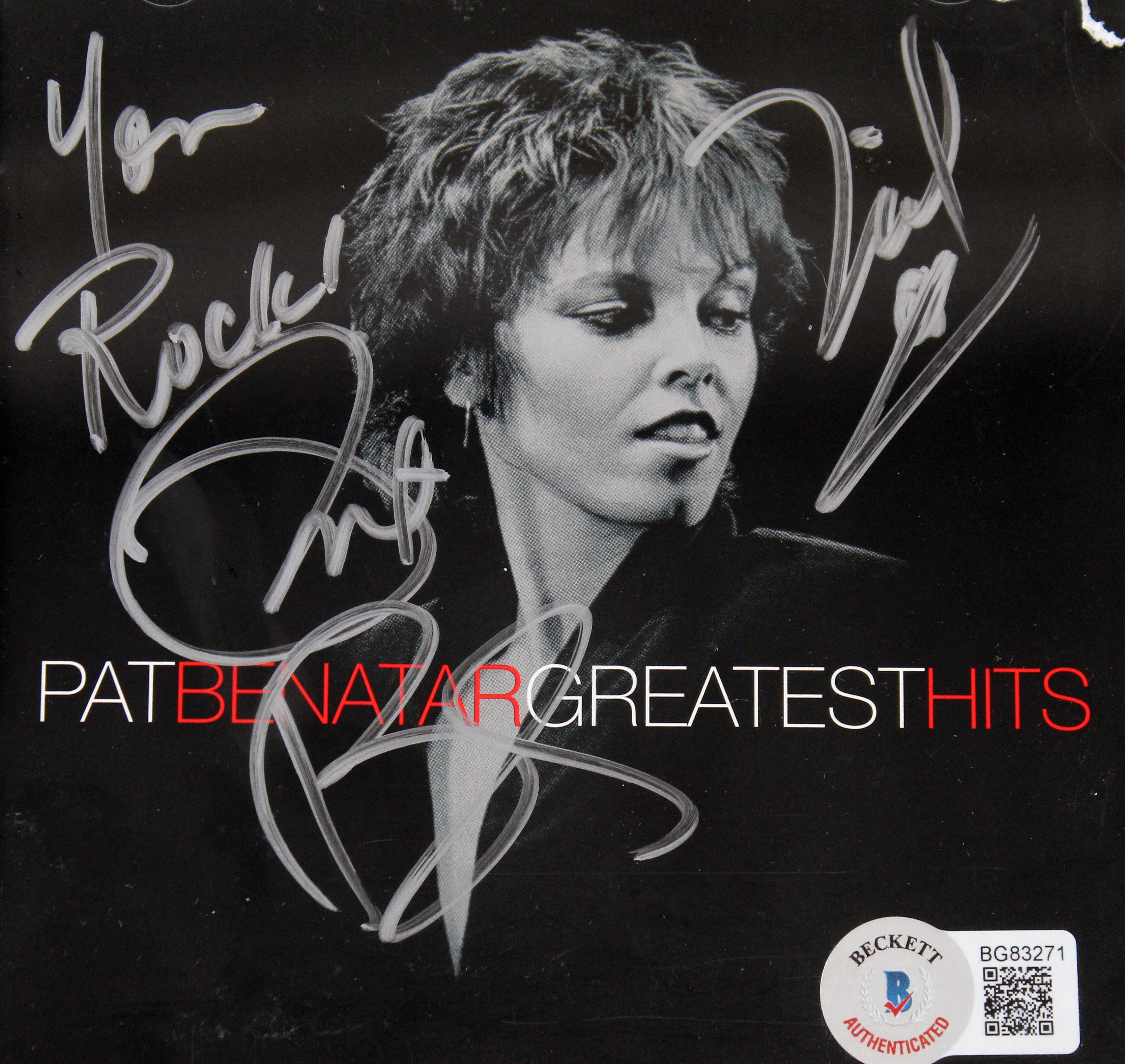 Pat Benatar & Neil Giraldo Signed Greatest Hits Cd Insert W/ Disk BAS #BG83271