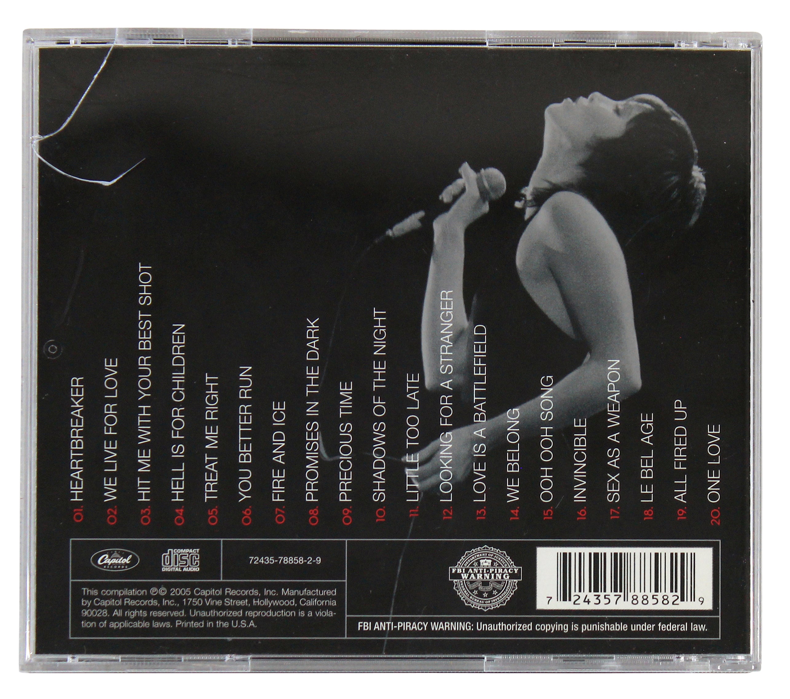 Pat Benatar & Neil Giraldo Signed Greatest Hits Cd Insert W/ Disk BAS #BG83271