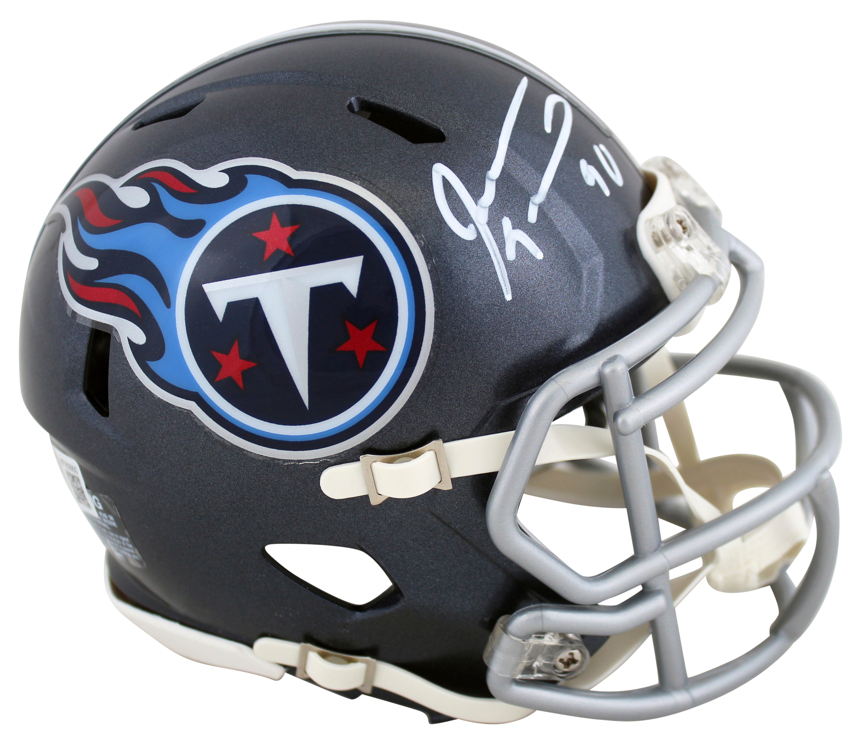 Titans Jevon Kearse Authentic Signed Navy Speed Mini Helmet BAS Witnessed