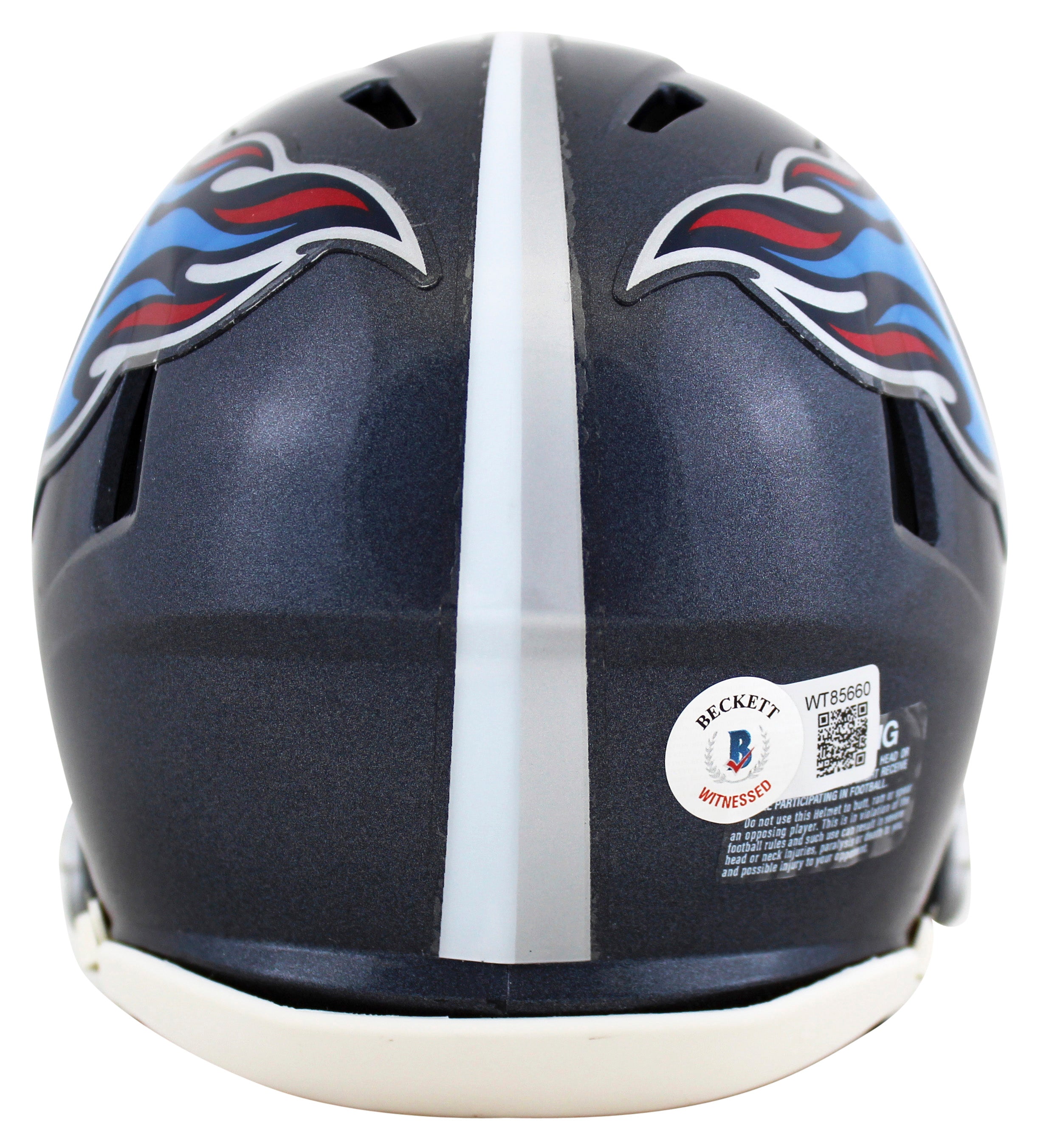 Titans Jevon Kearse Authentic Signed Navy Speed Mini Helmet BAS Witnessed