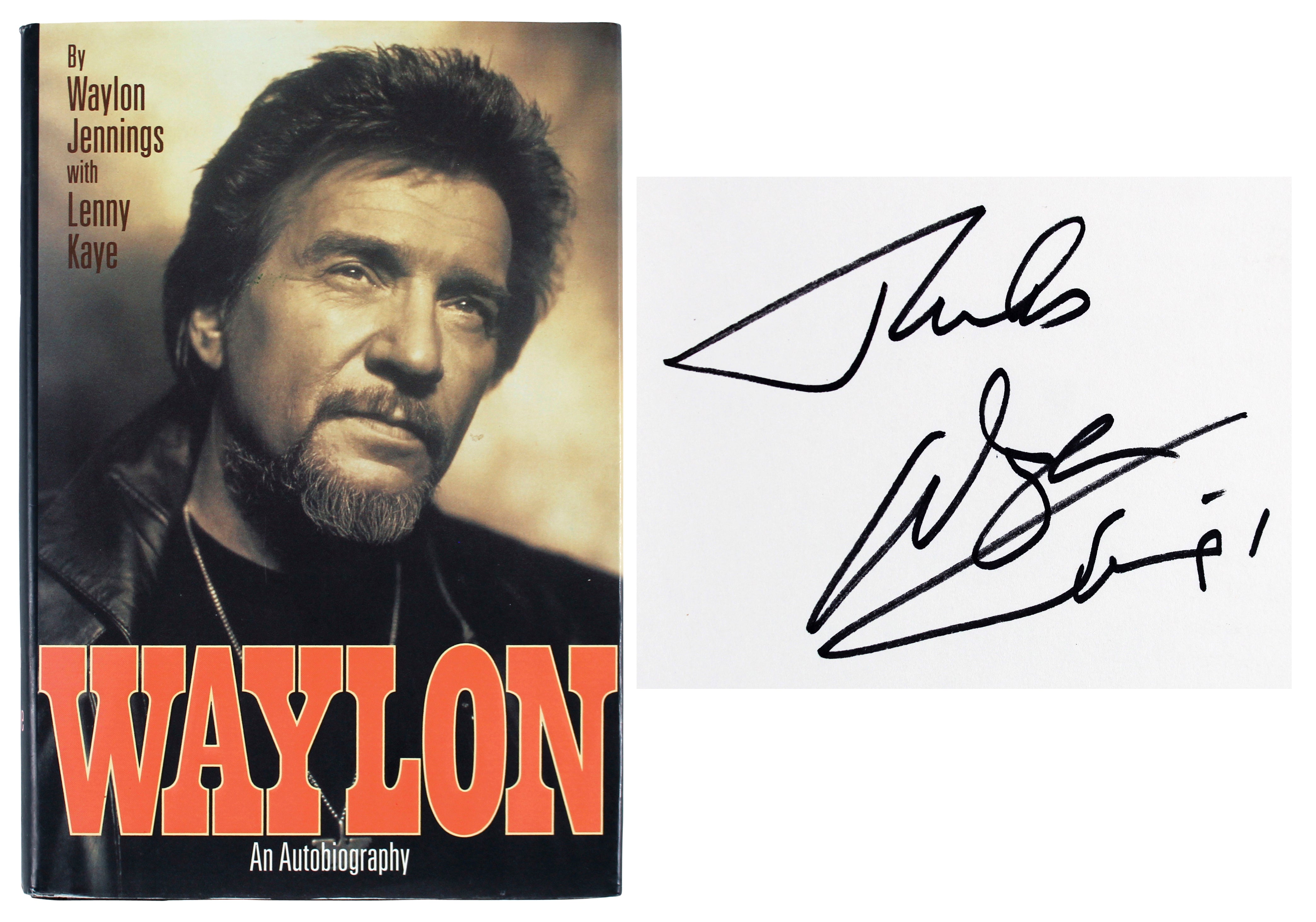 Waylon Jennings Signed Autobiography 1st Edition Hard Cover Book BAS #BG83274