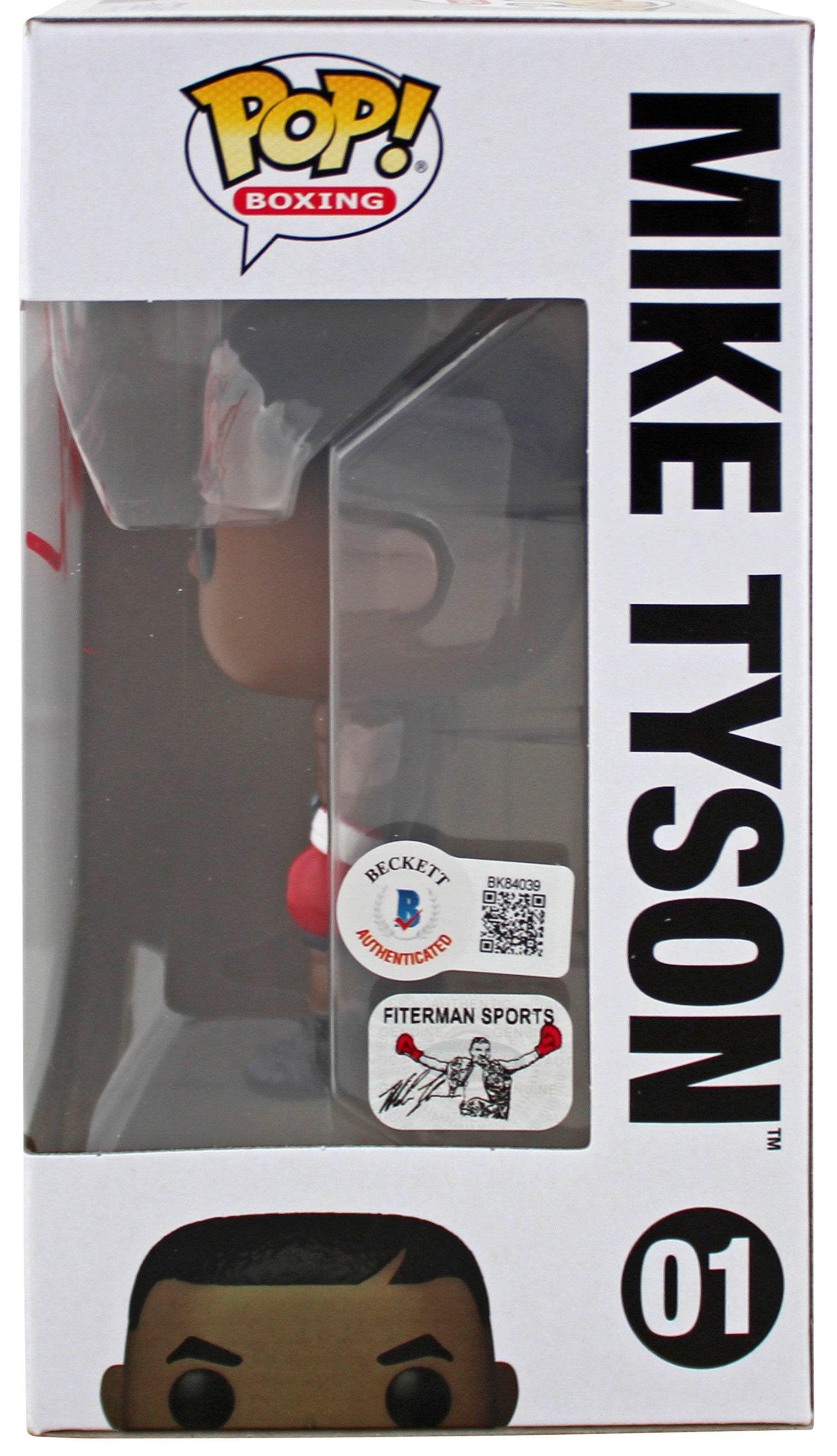 Mike Tyson Authentic Signed Funko Pop Vinyl Figure w/ Red Signature BAS