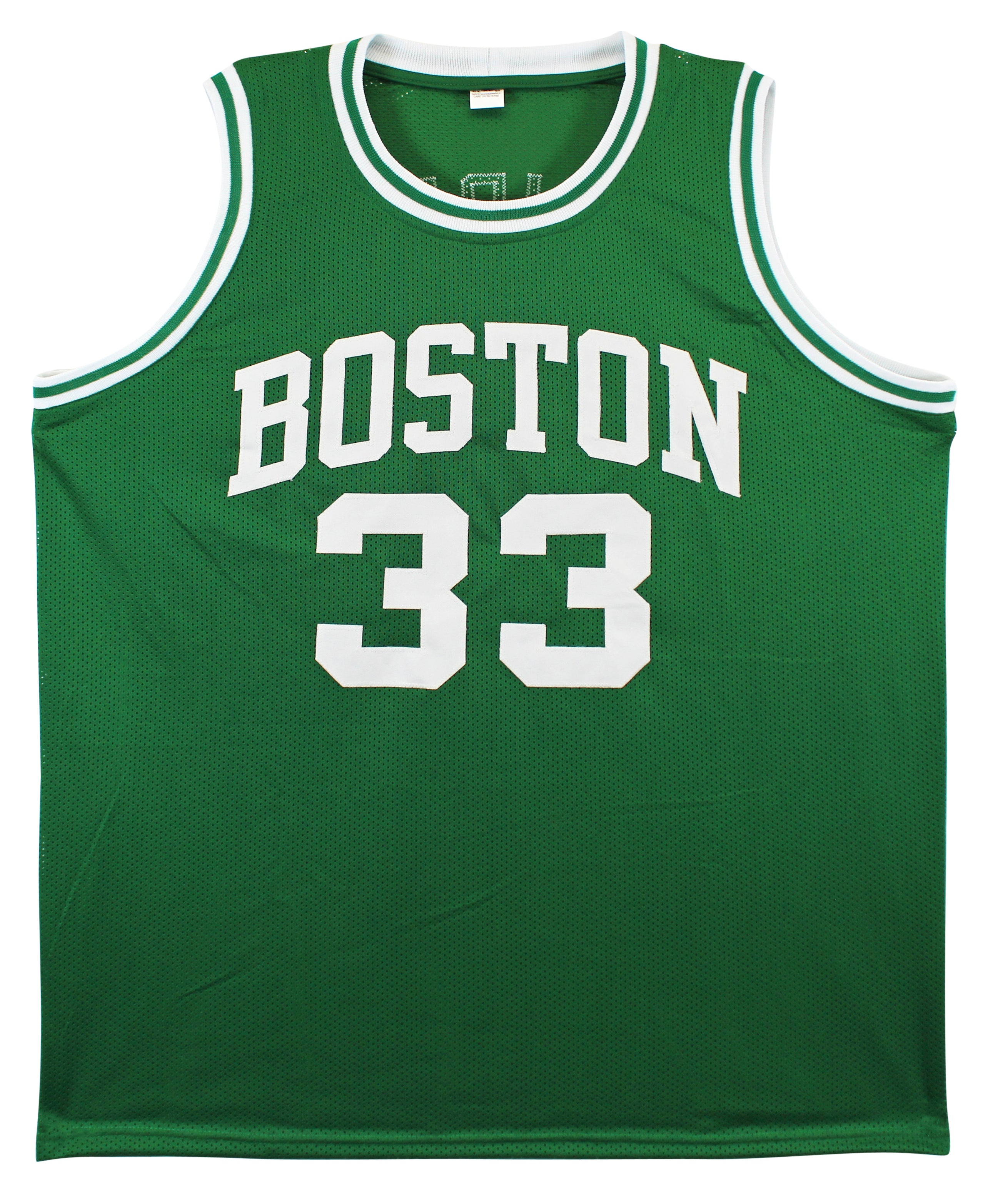 Larry Bird Authentic Signed Green Pro Style Jersey Autographed BAS Witnessed 1