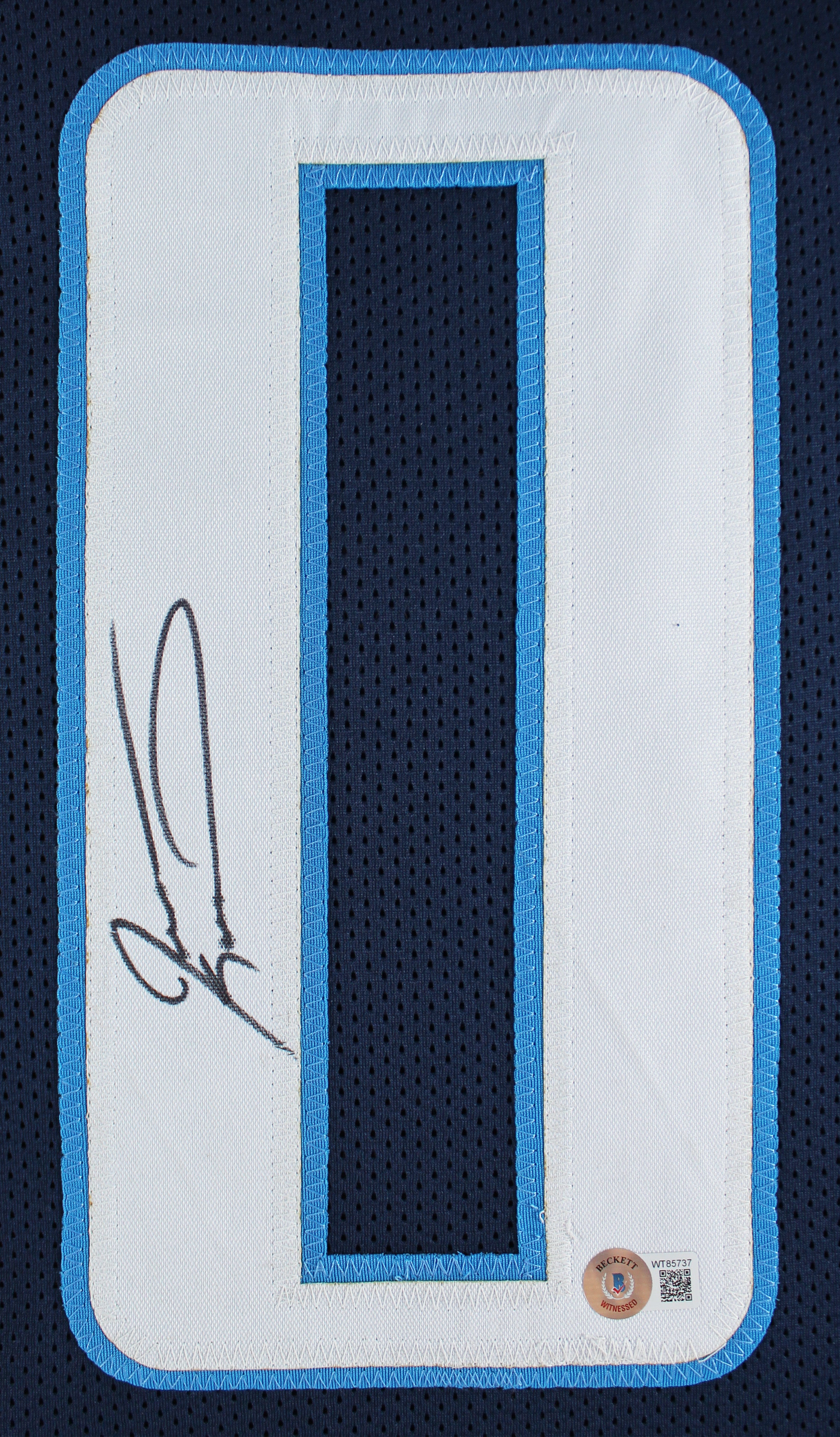 Jevon Kearse Authentic Signed Navy Blue Pro Style Jersey Autographed BAS Witness