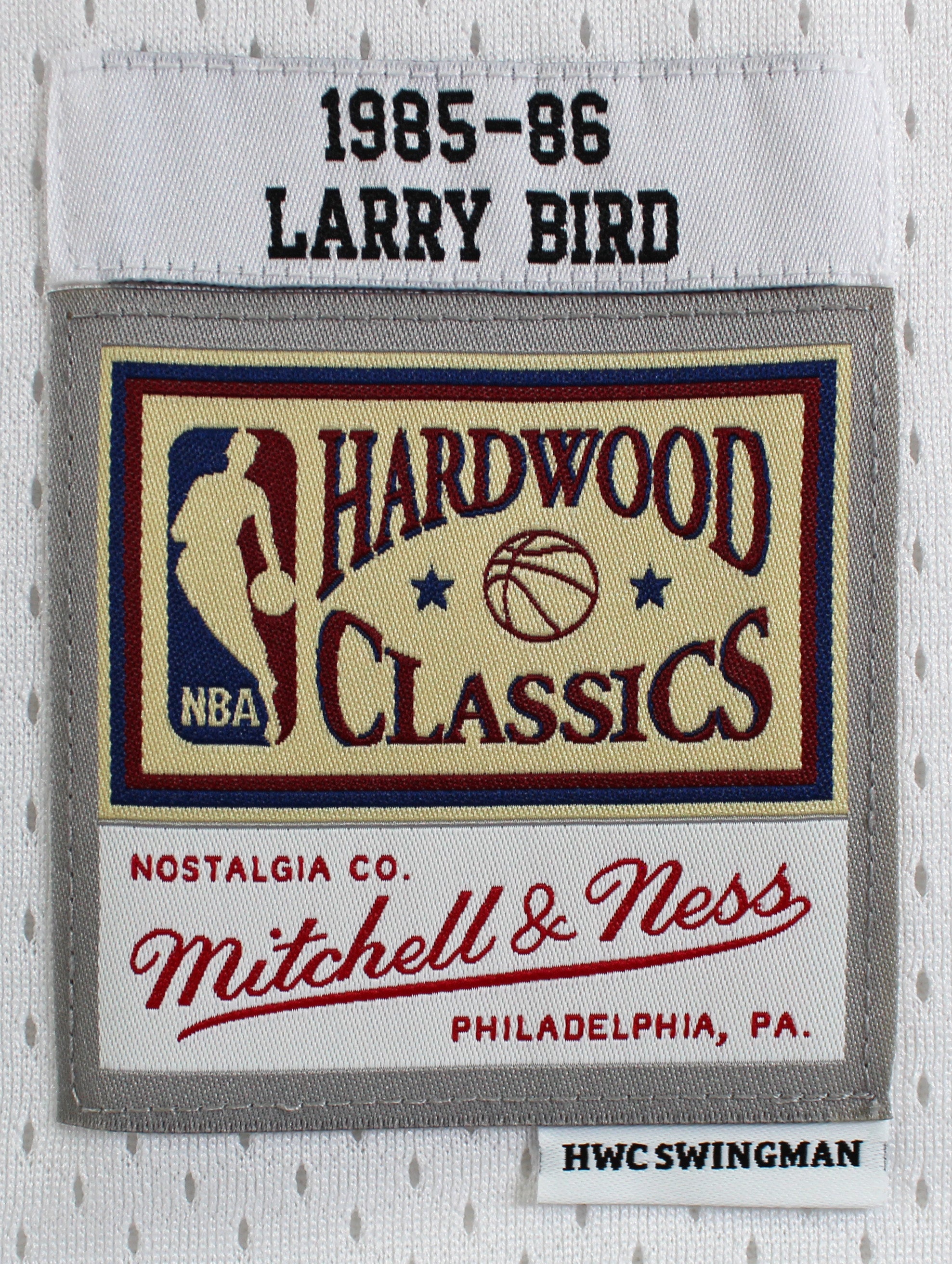 Larry Bird Authentic Signed 1985 White M&N HWC Swingman Jersey BAS Witnessed
