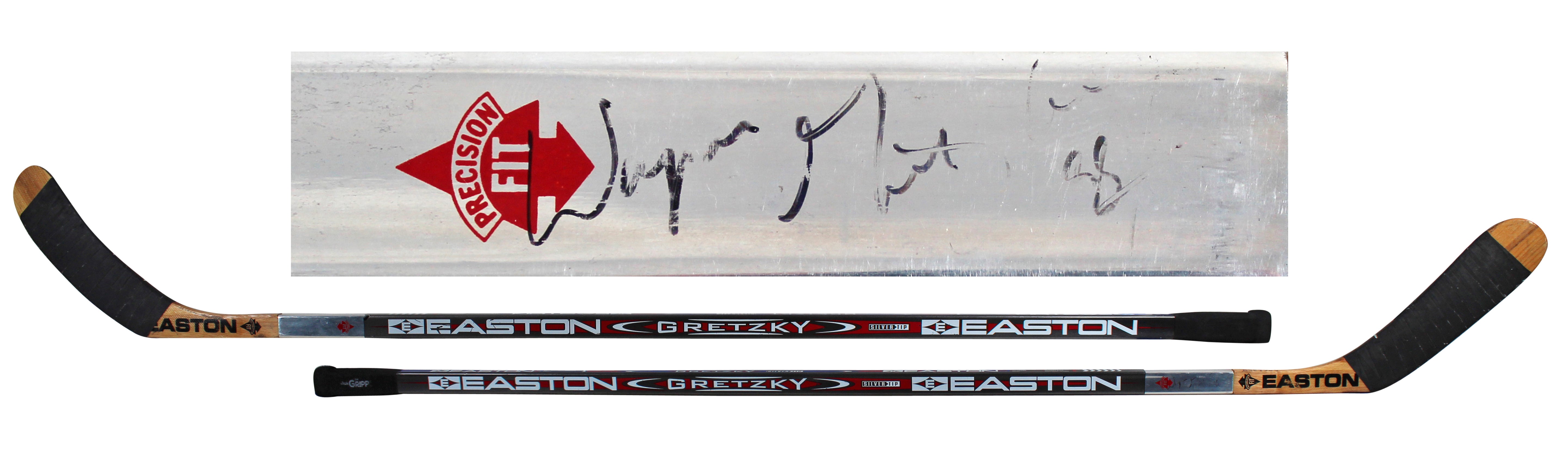 Rangers Wayne Gretzky Authentic Signed 1996-97 Game Used Easton Hockey Stick BAS