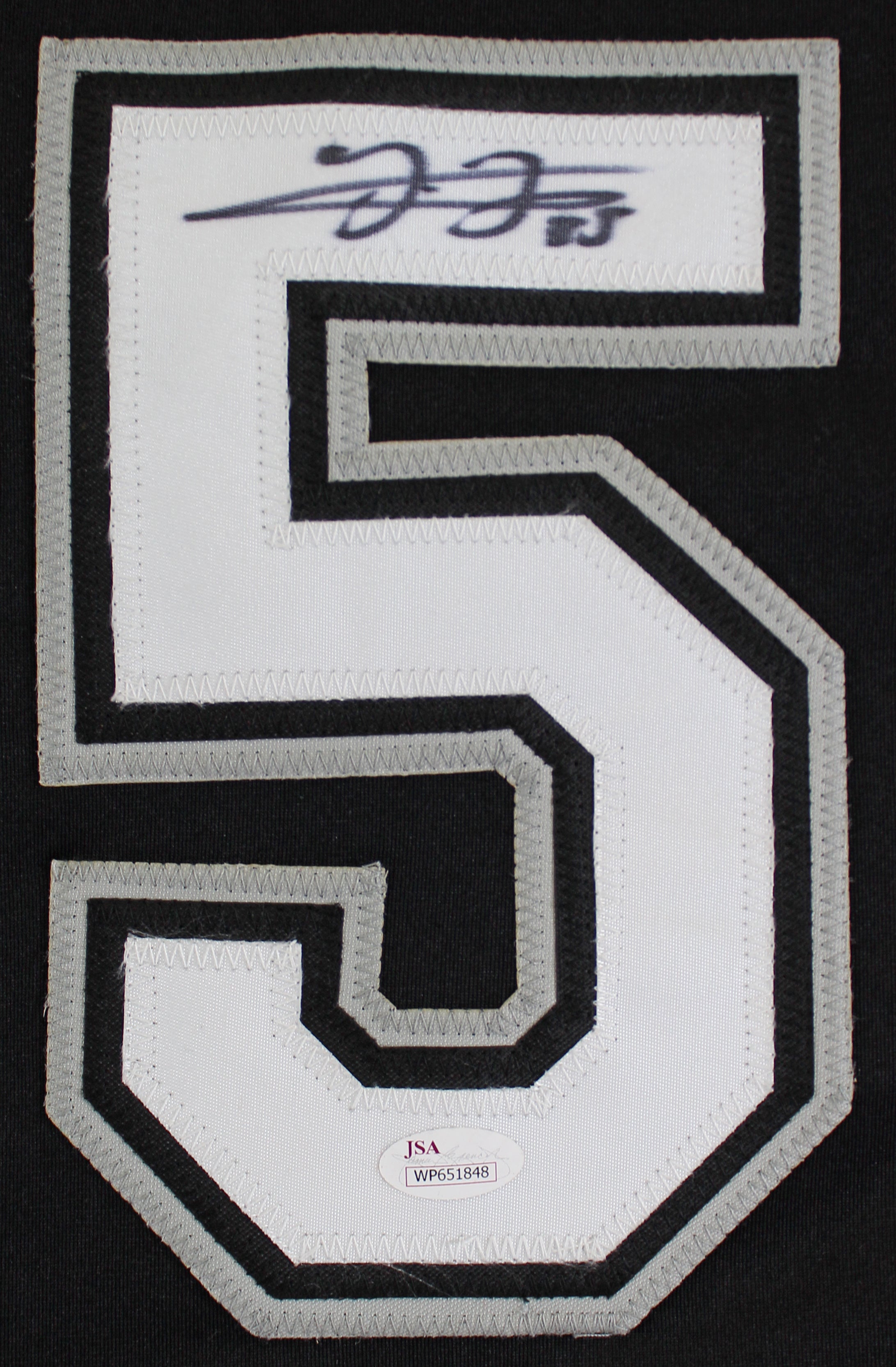 Frank Thomas Authentic Signed Black Pro Style Jersey Autographed JSA Witness