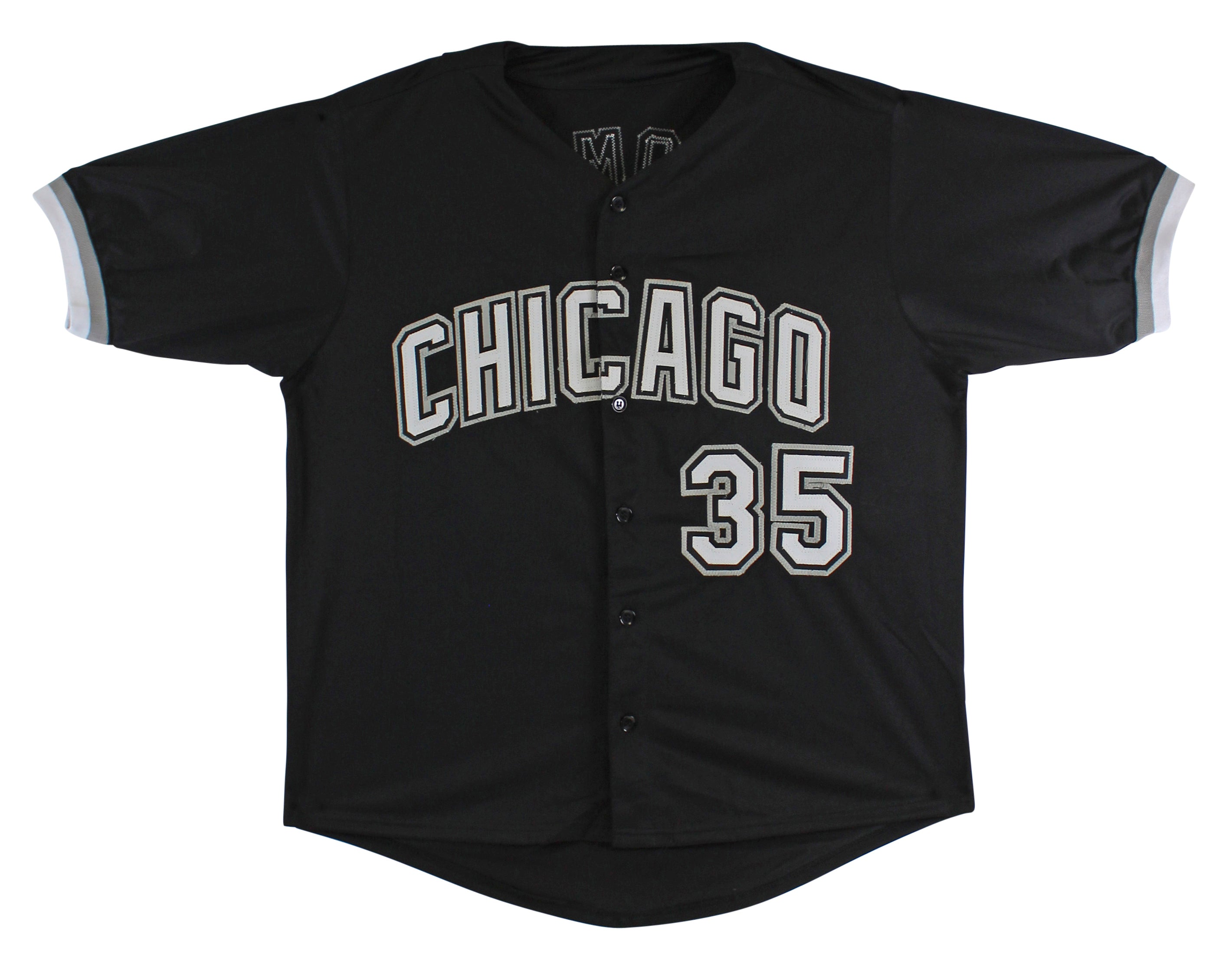 Frank Thomas Authentic Signed Black Pro Style Jersey Autographed JSA Witness
