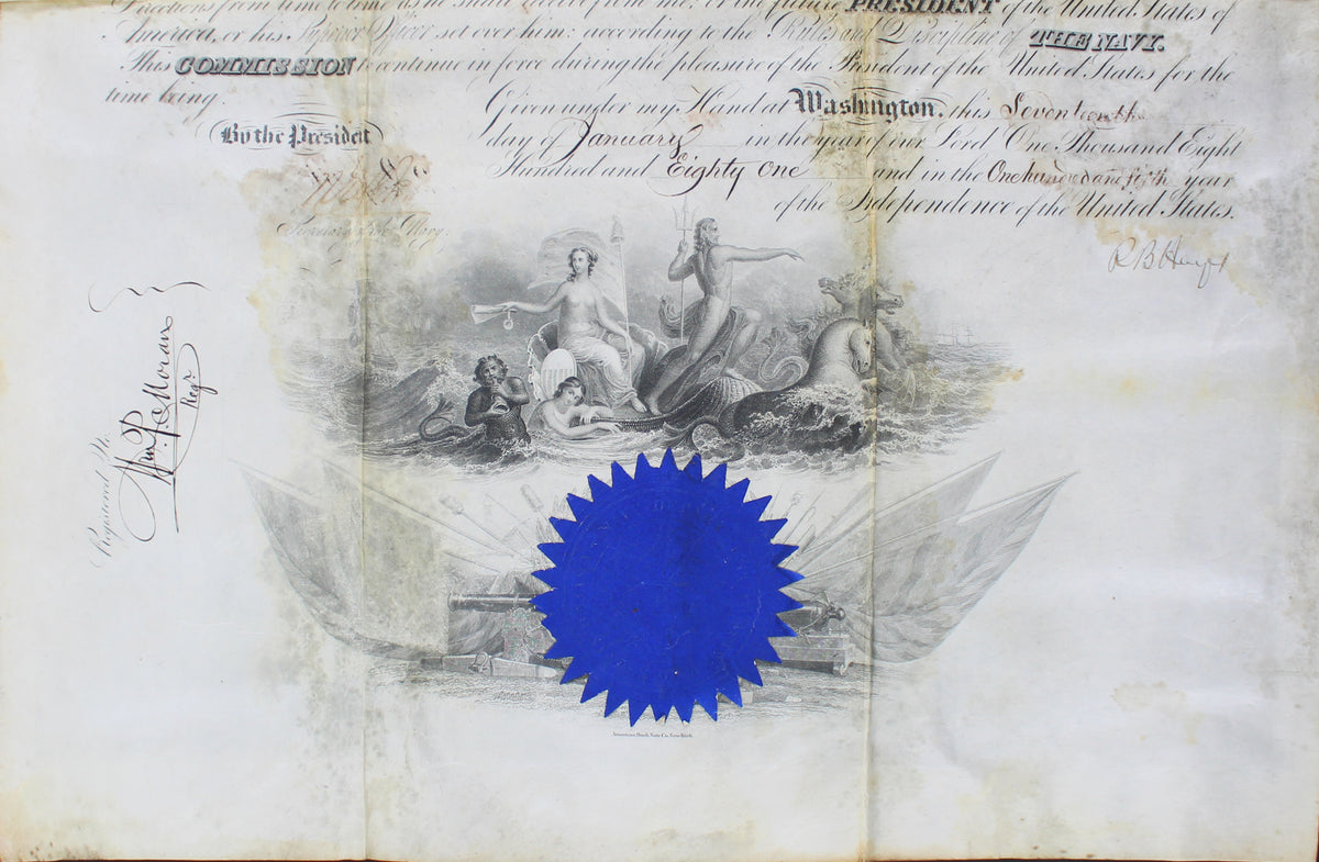 Rutherford B. Hayes Signed 15.25x19 1881 Military Appointment BAS #AB14011