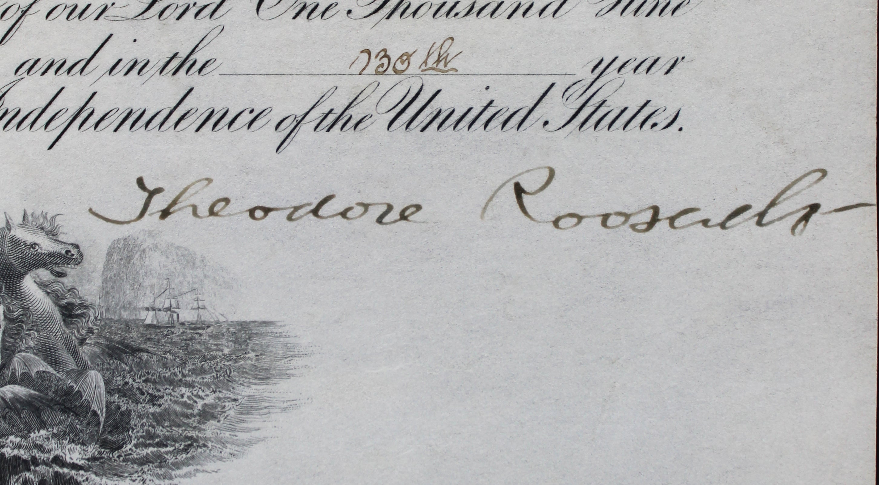 Theodore Roosevelt Signed 15.75x19.5 1906 Military Appointment BAS #AB14012