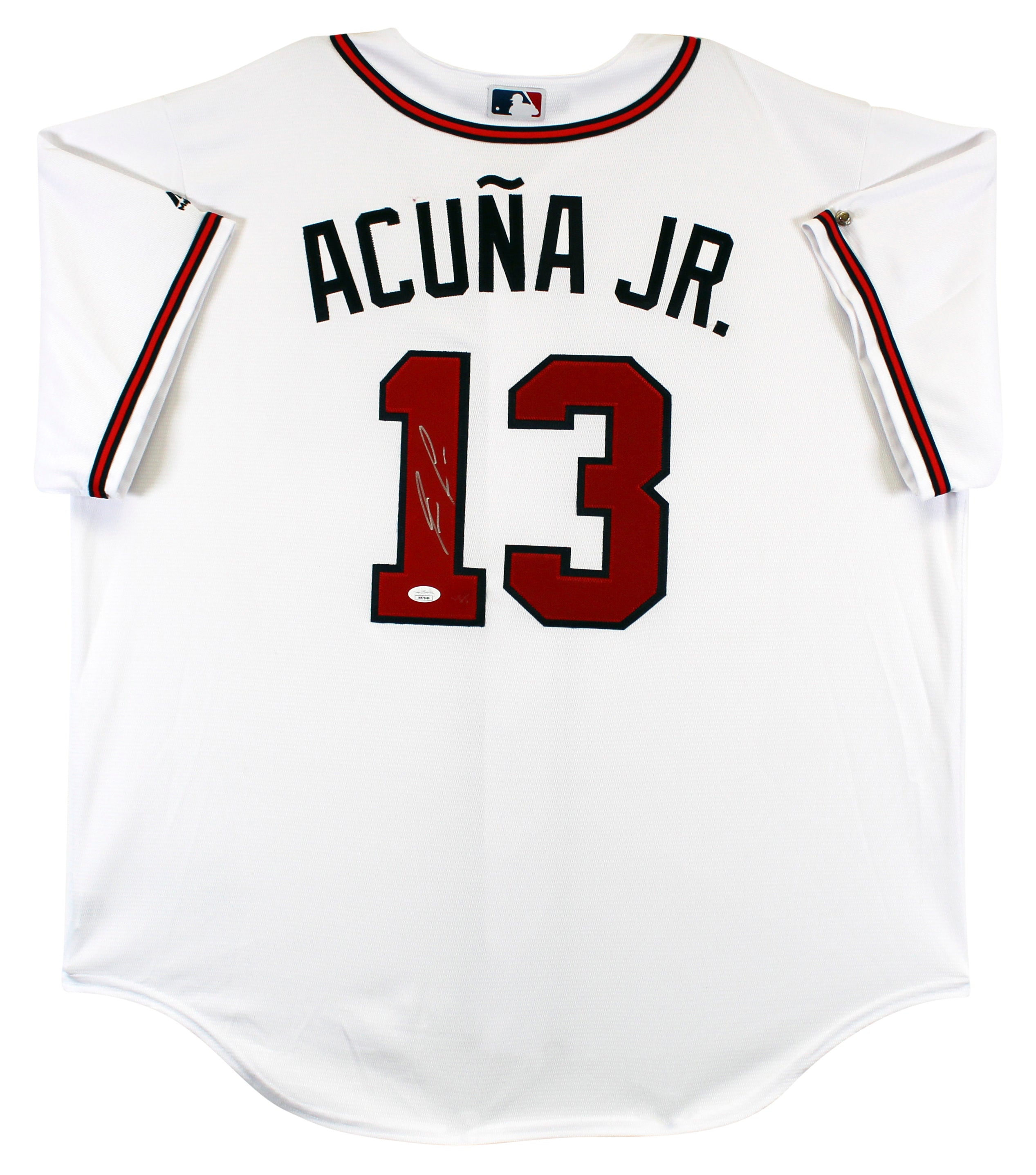 Braves Ronald Acuna Jr. Signed White Majestic Cool Base Jersey JSA #MM76486
