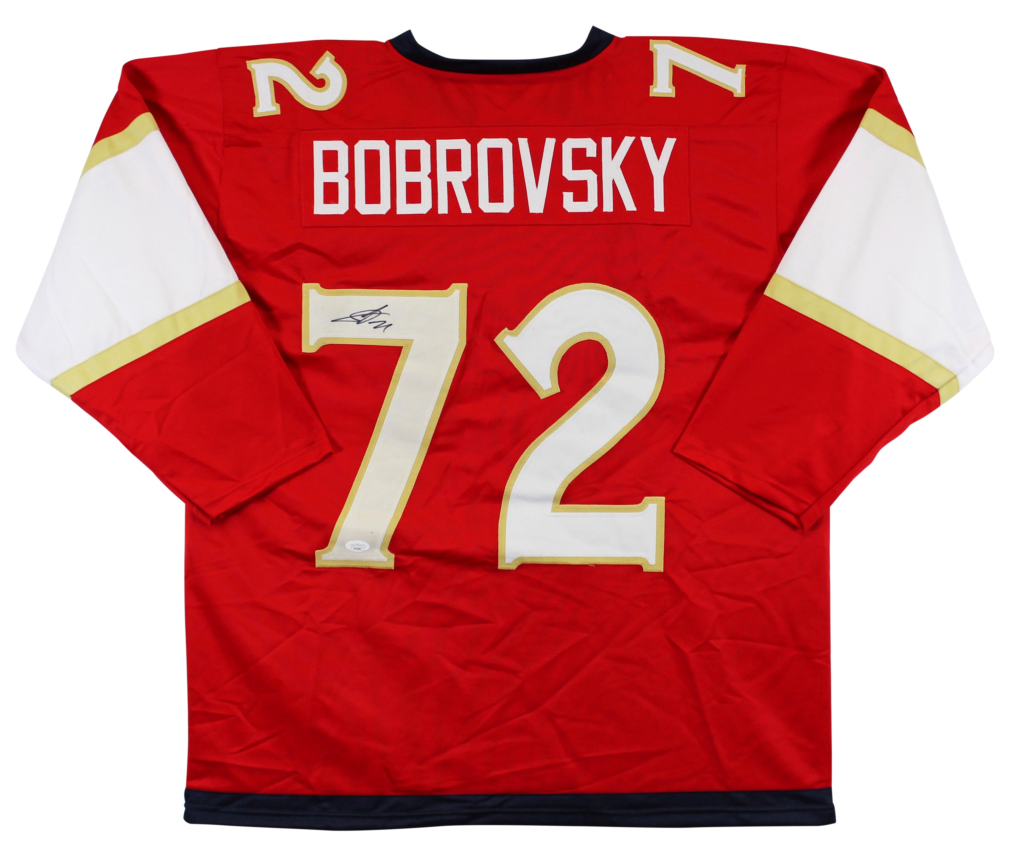 Sergei Bobrovsky Authentic Signed Red Pro Style Jersey Autographed JSA #VV63962