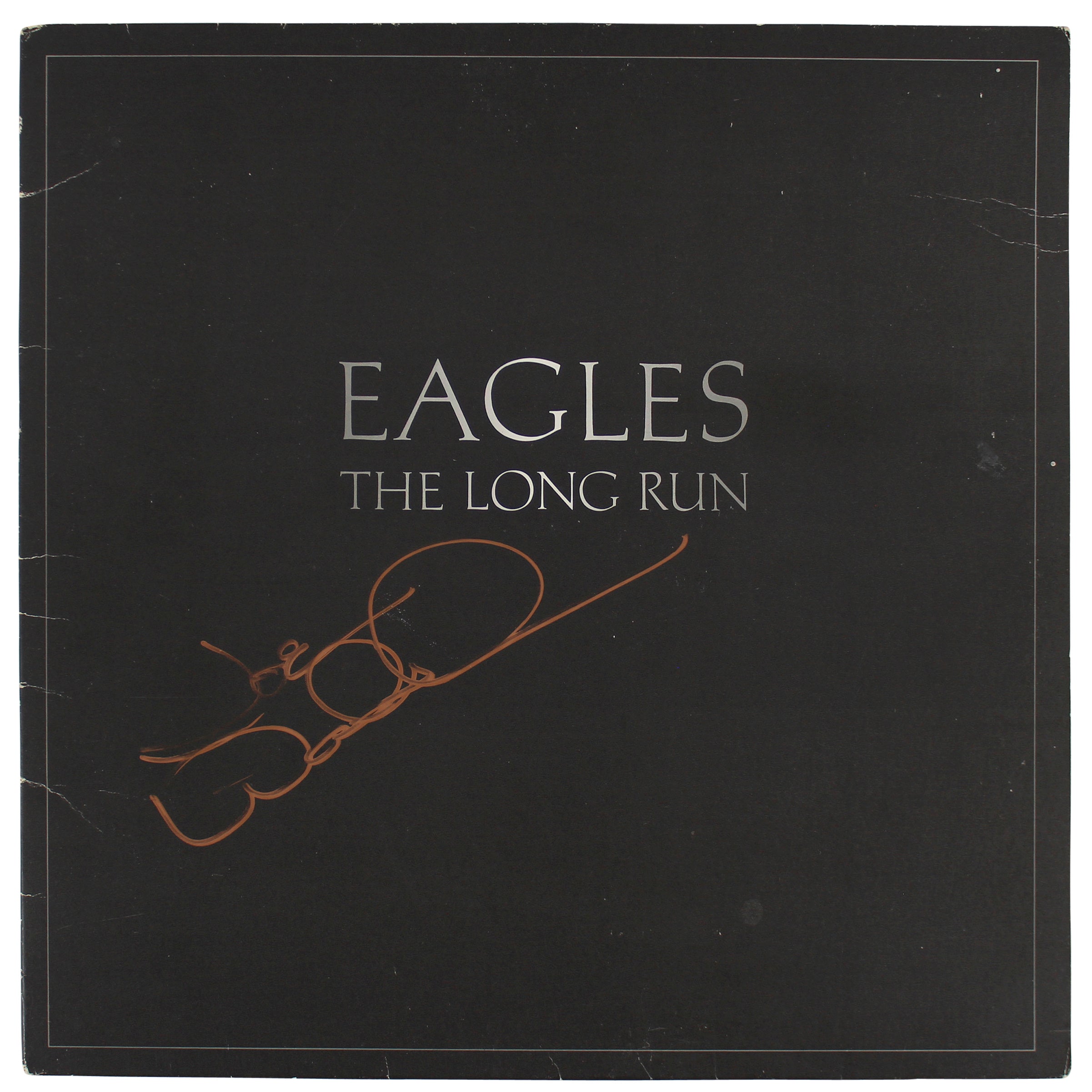 Joe Walsh The Eagles Authentic Signed The Long Run Album Cover BAS #BG82251