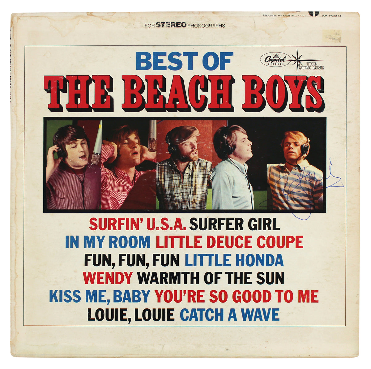 Al Jardine The Beach Boys Signed Best Of The Beach Boys Album Cover BAS #BG82266
