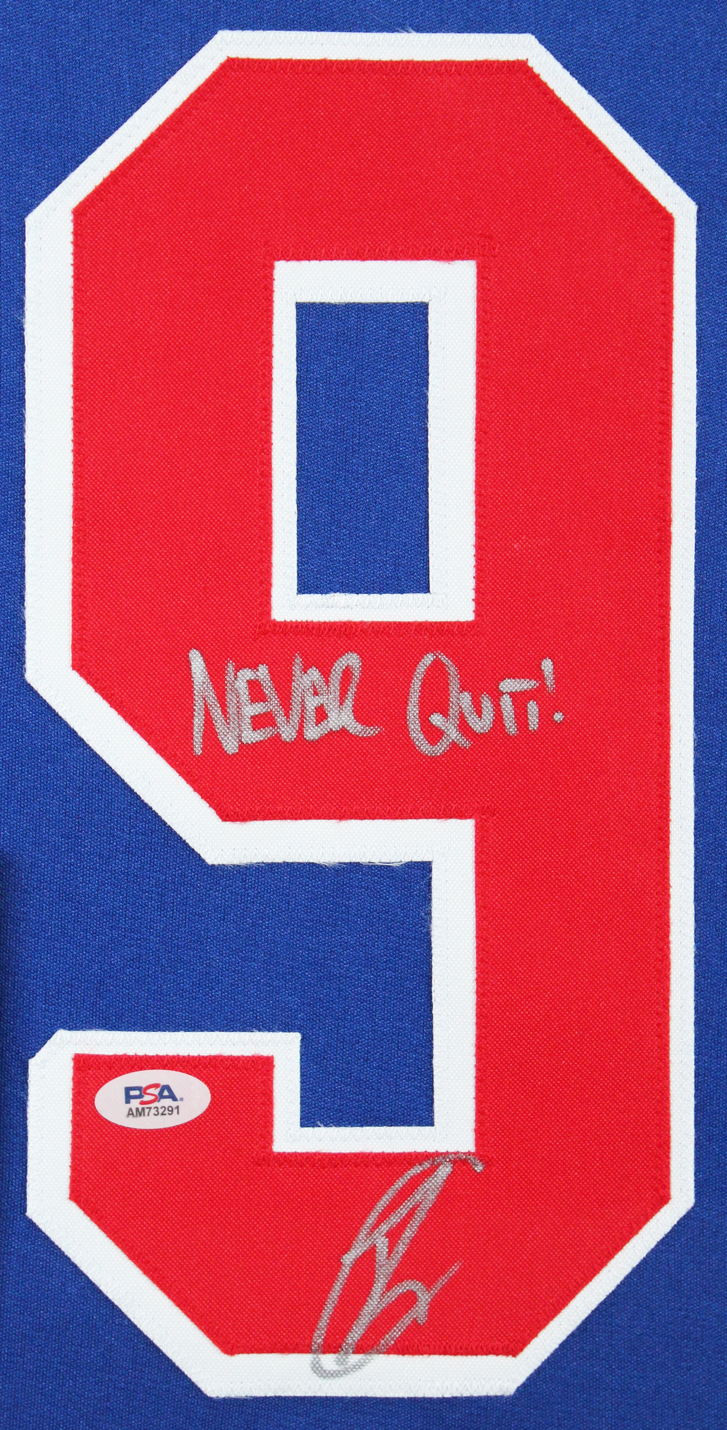 Robert O'Neil Signed Blue 9/11 Never Forget Framed Jersey PSA/DNA #AM73291