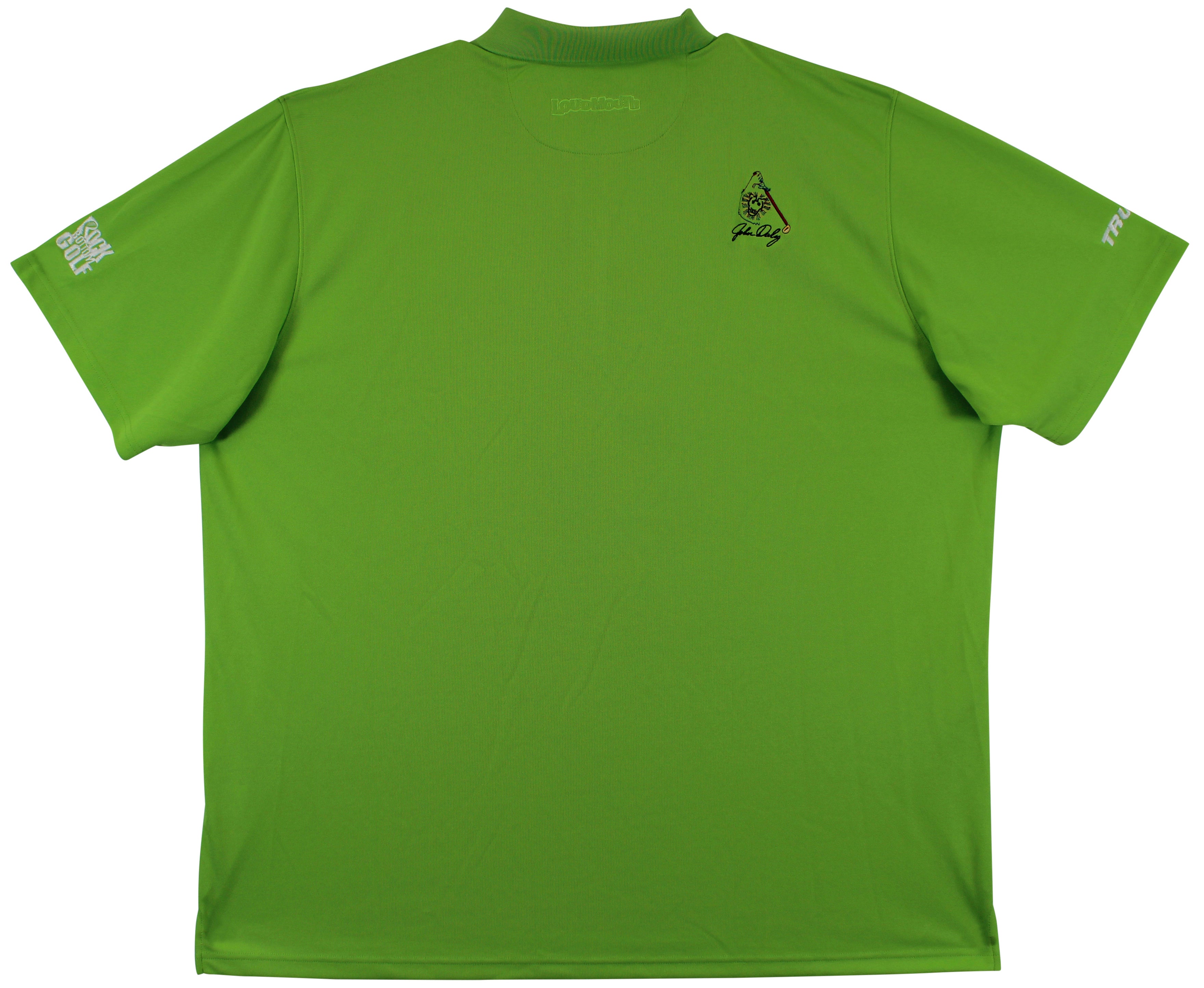 John Daly Authentic Signed Match Worn Green Loudmouth Polo Shirt BAS #8BH00359