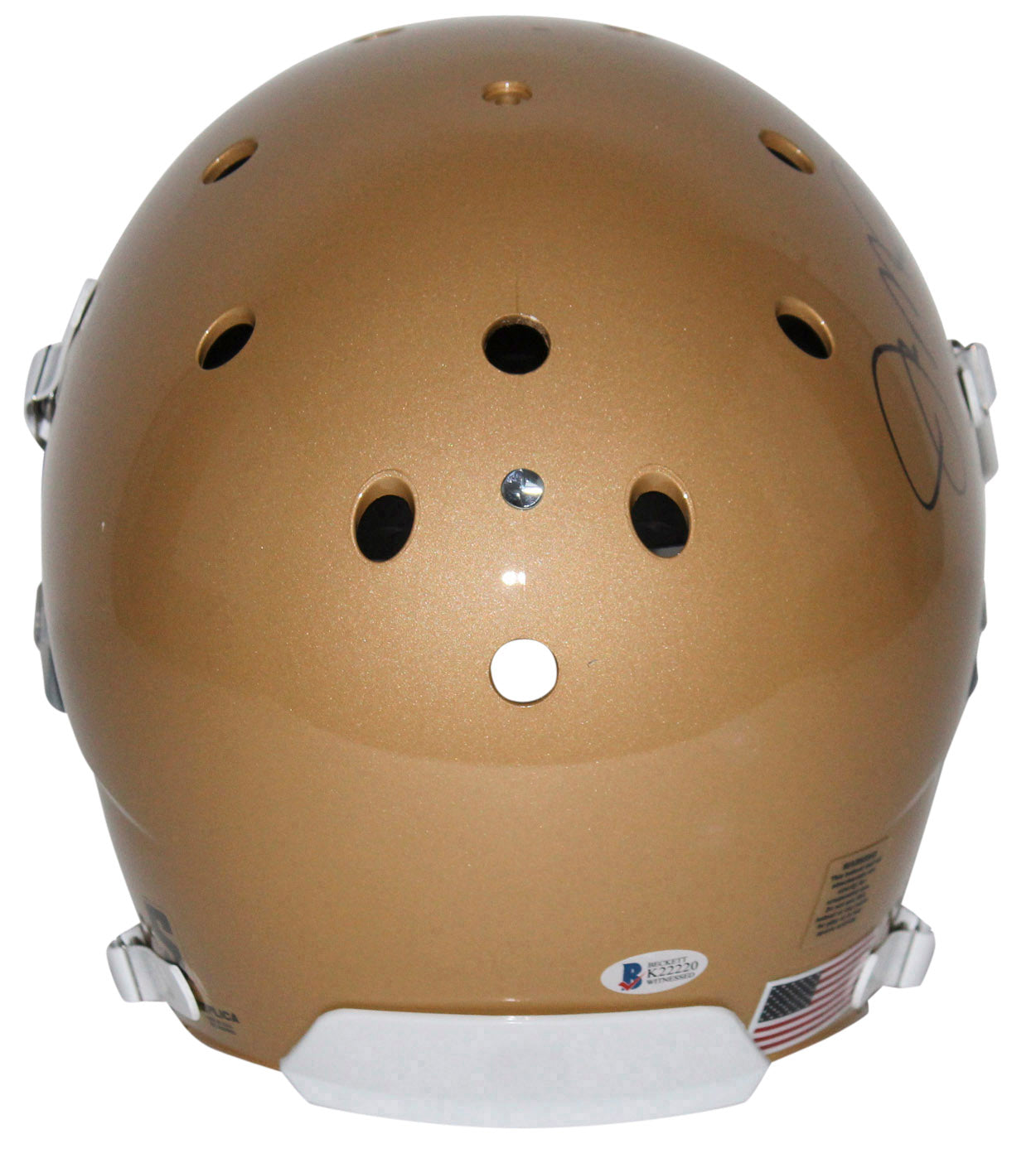 Notre Dame Joe Montana Signed Schutt Full Size Rep Helmet BAS Witnessed