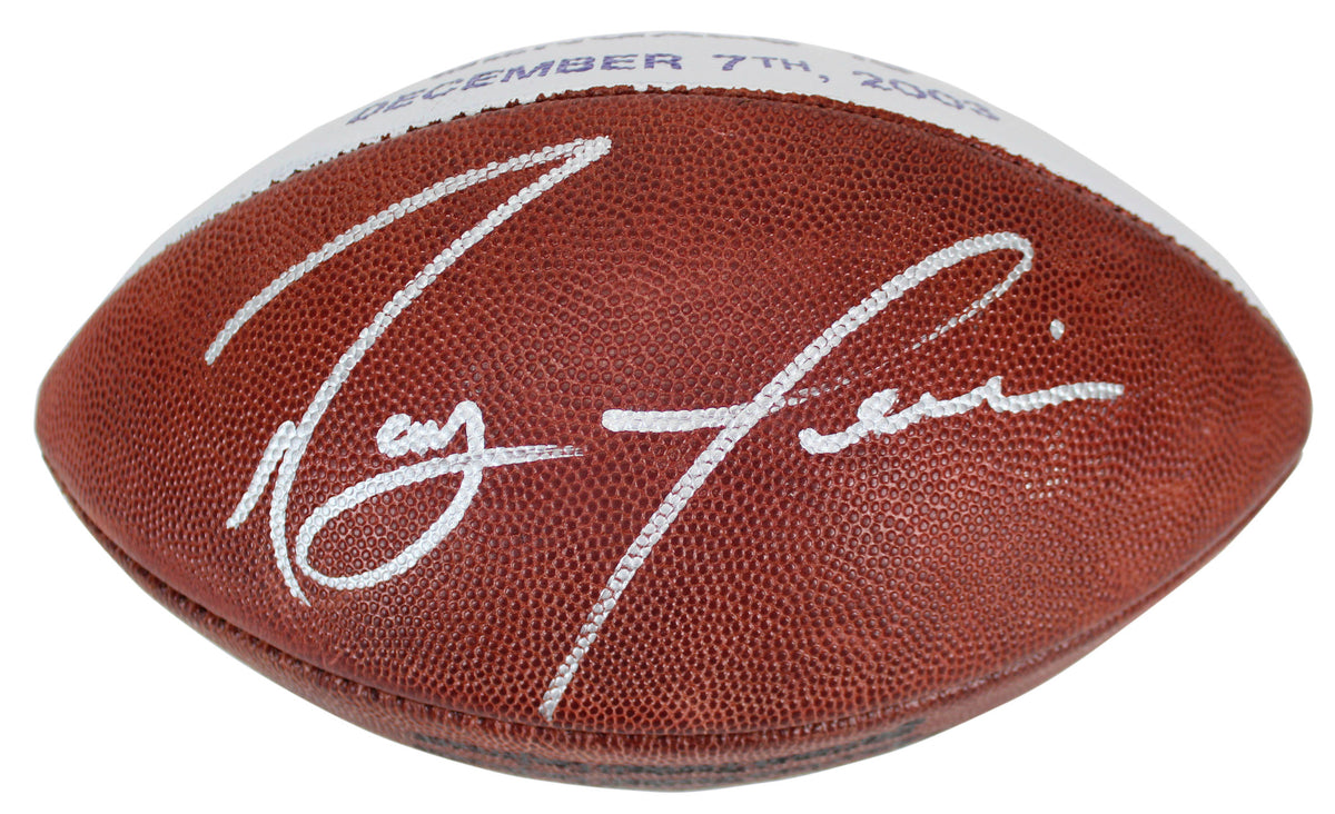 Ravens Ray Lewis Signed 12-7-2003 Vs Bengals Game Used Official Football BAS