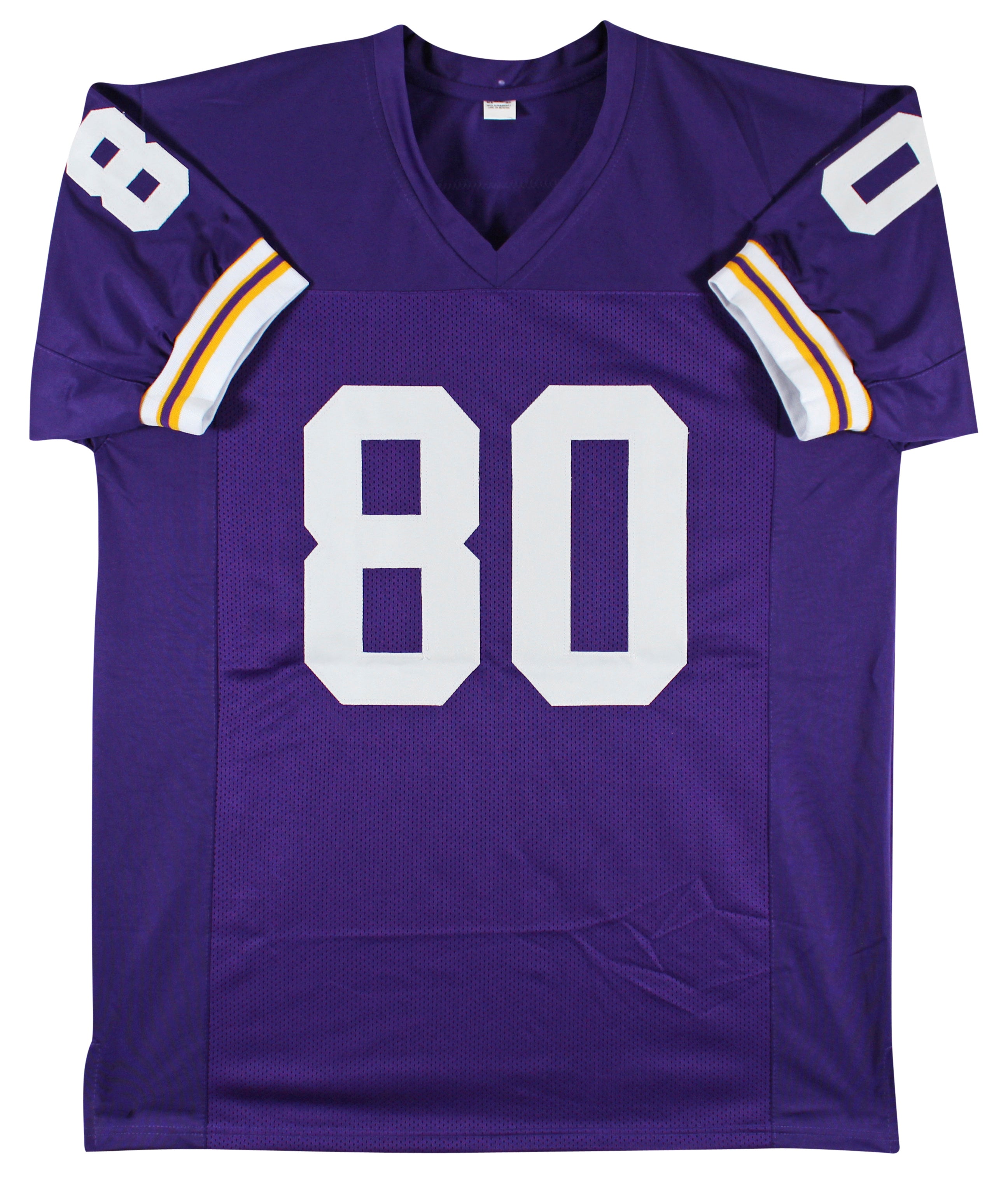 Cris Carter Authentic Signed Purple Pro Style Jersey Autographed BAS Witnessed