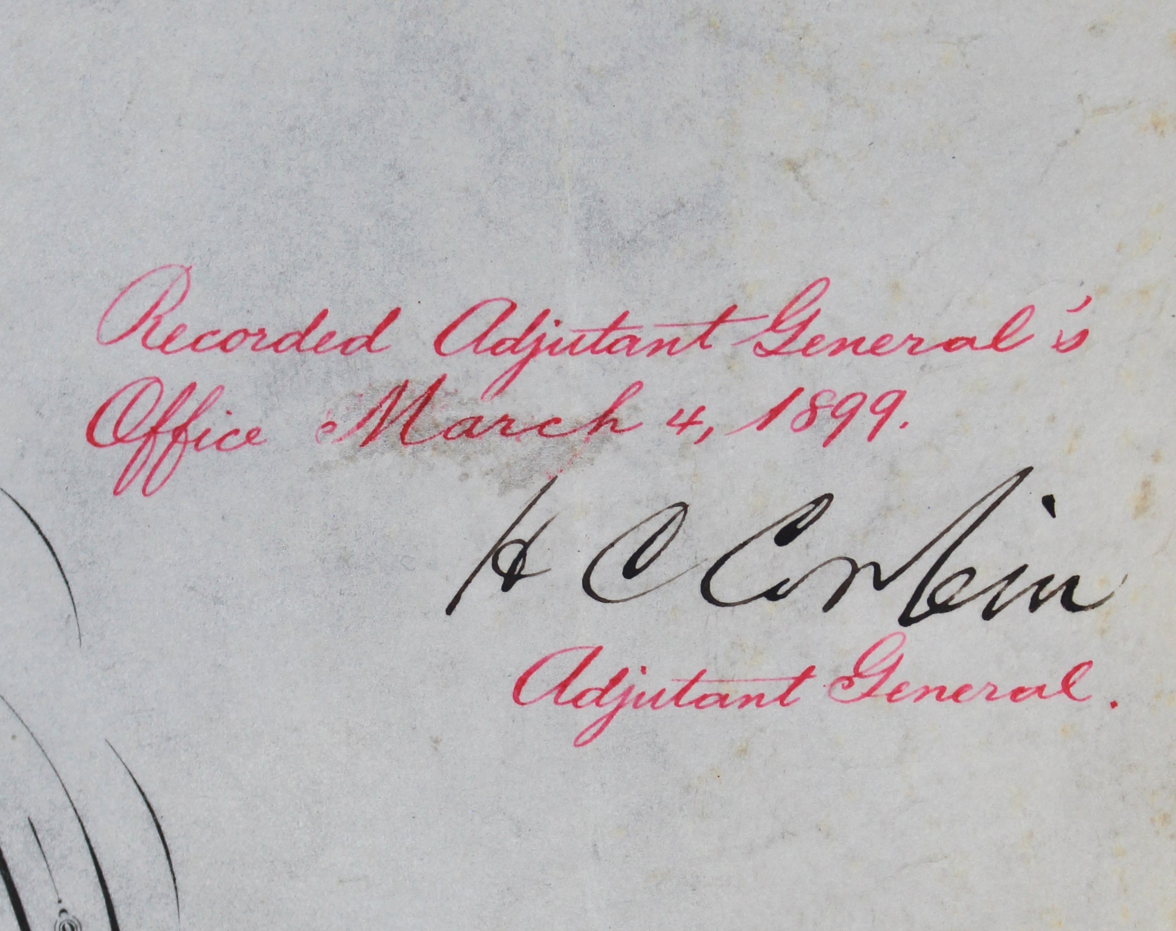 William McKinley Authentic Signed 15.5x19.5 1899 Military Appointment JSA