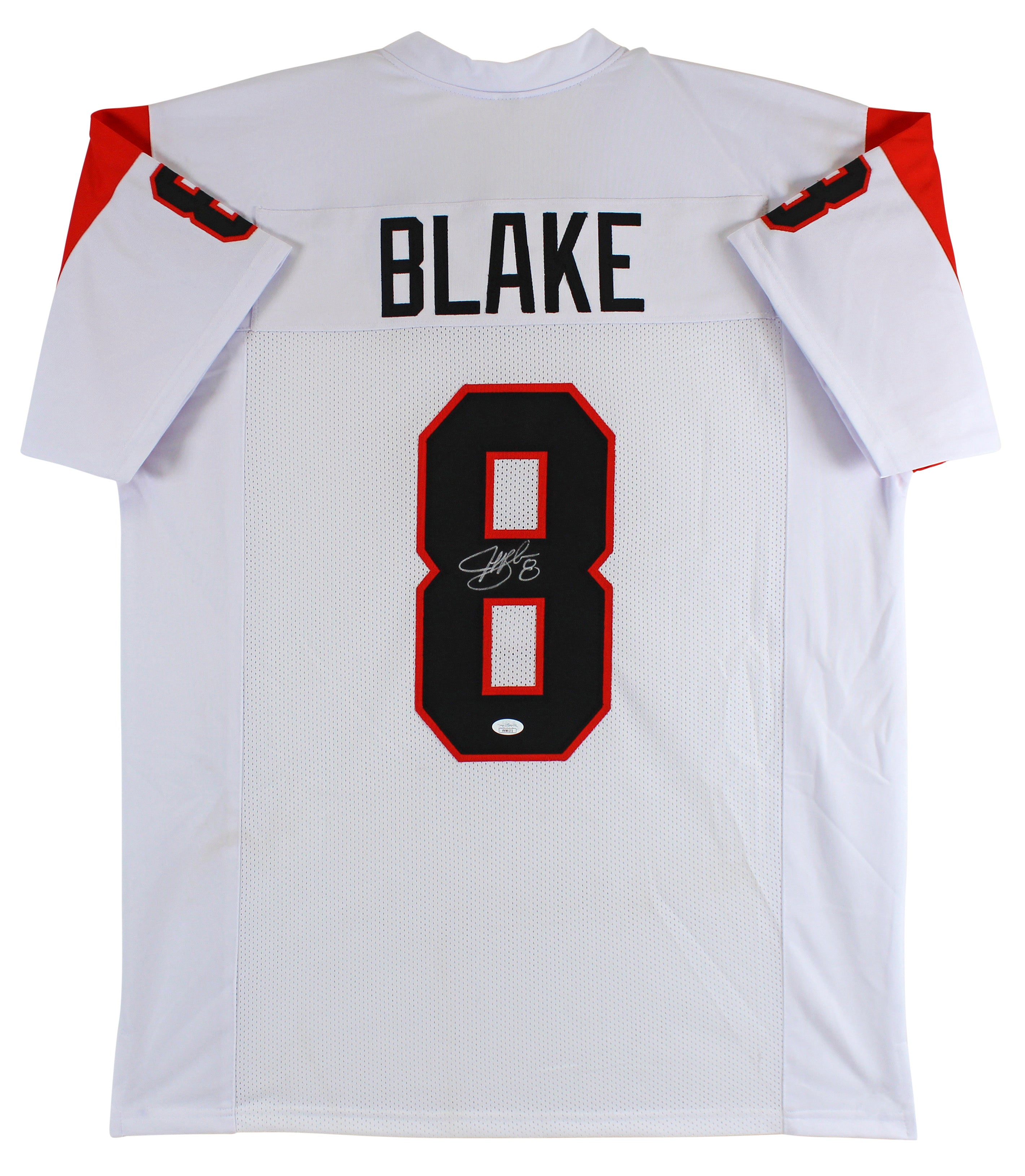 Jeff Blake Authentic Signed White Pro Style Jersey Autographed JSA