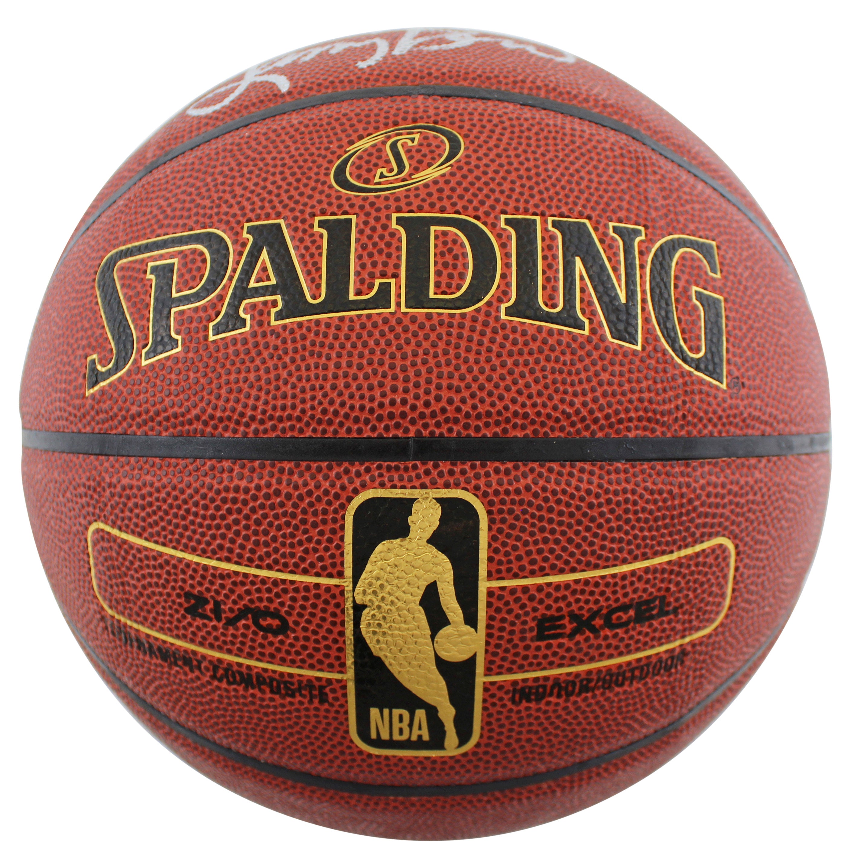 Magic Johnson & Larry Bird Authentic Signed Spalding Basketball BAS Witnessed