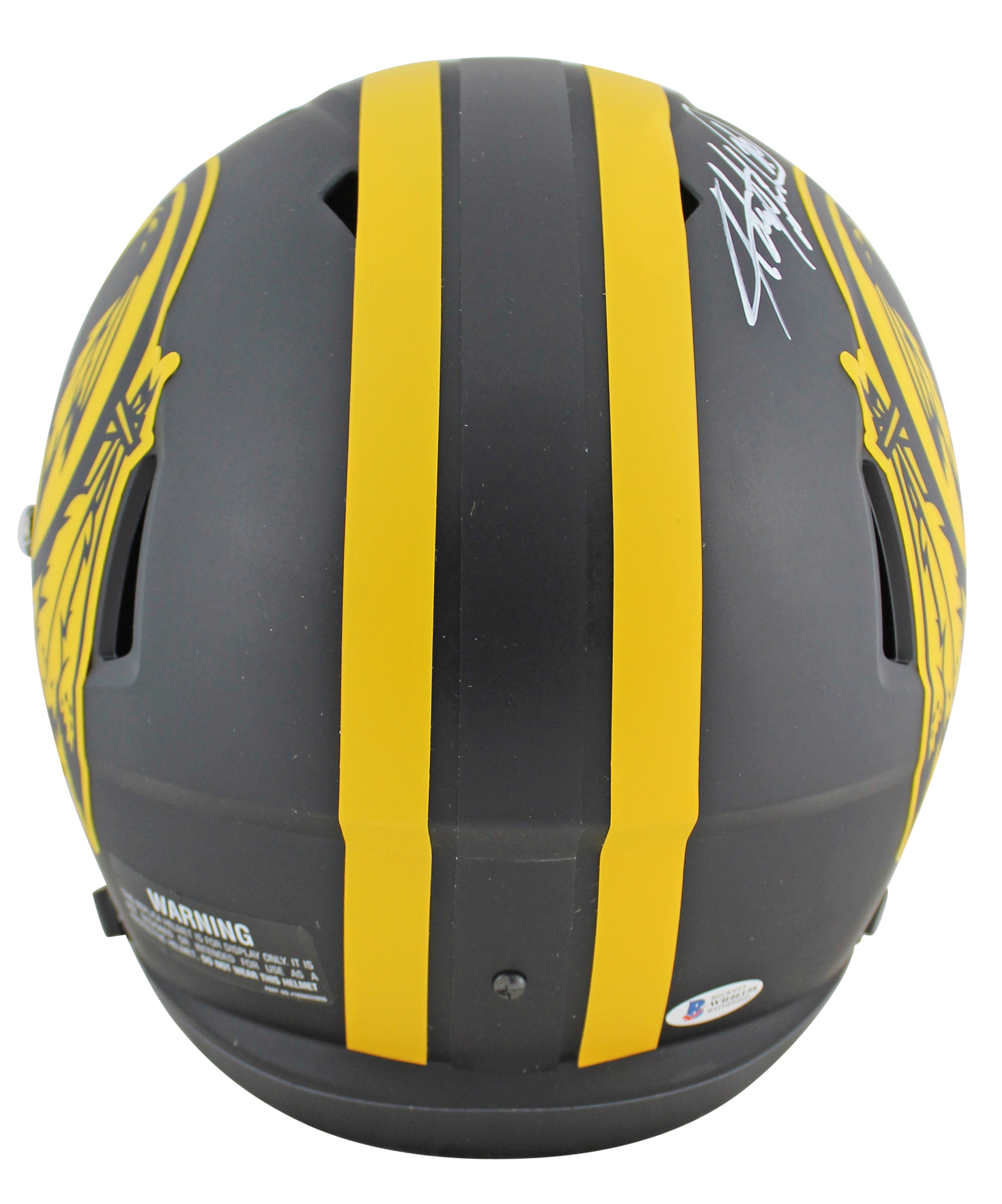 Redskins Adrian Peterson Signed Eclipse Full Size Speed Rep Helmet BAS Witnessed